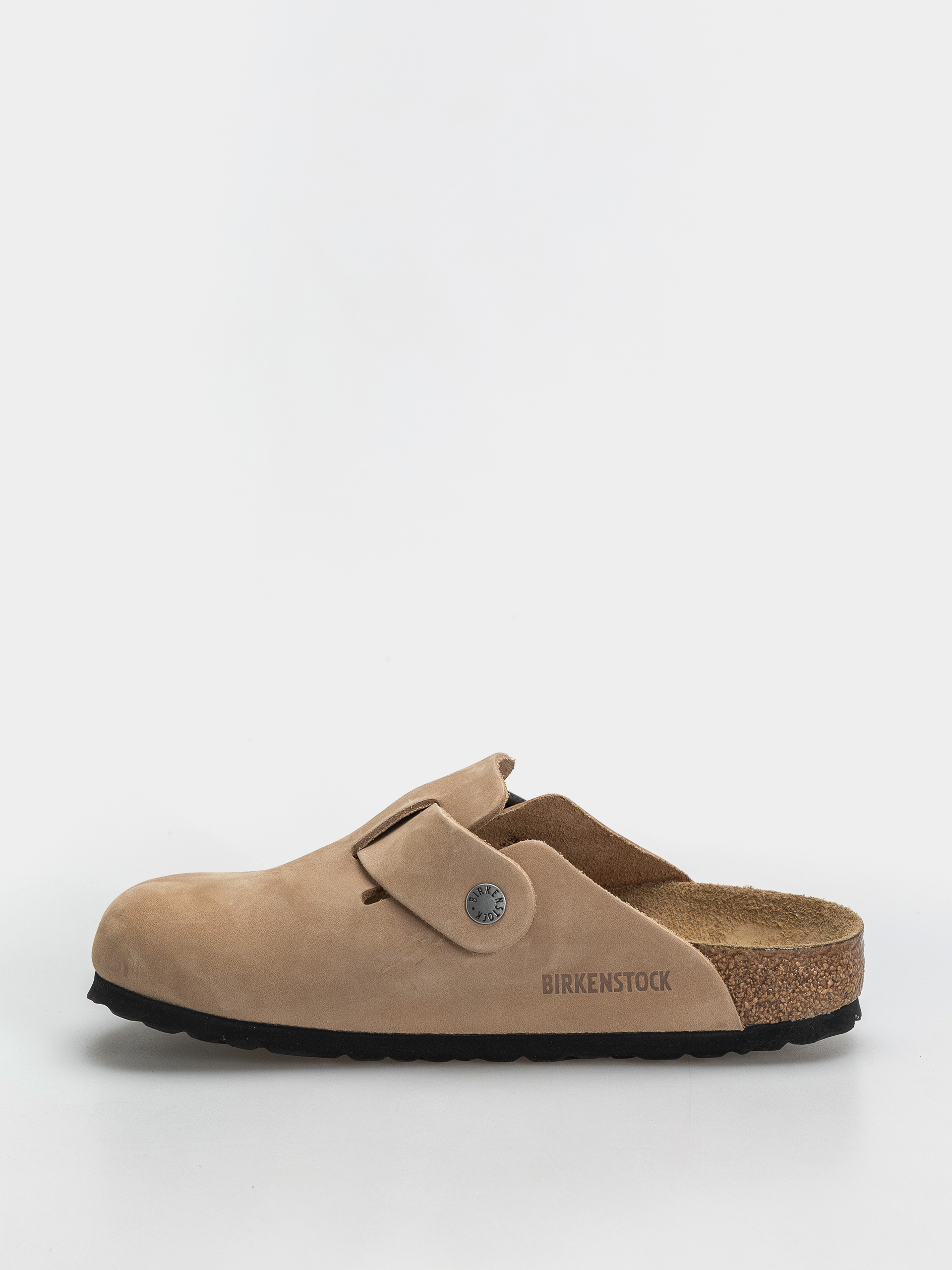 Șlapi Birkenstock Boston Wire Buckle Nubuck Leather Narrow (sandcastle)