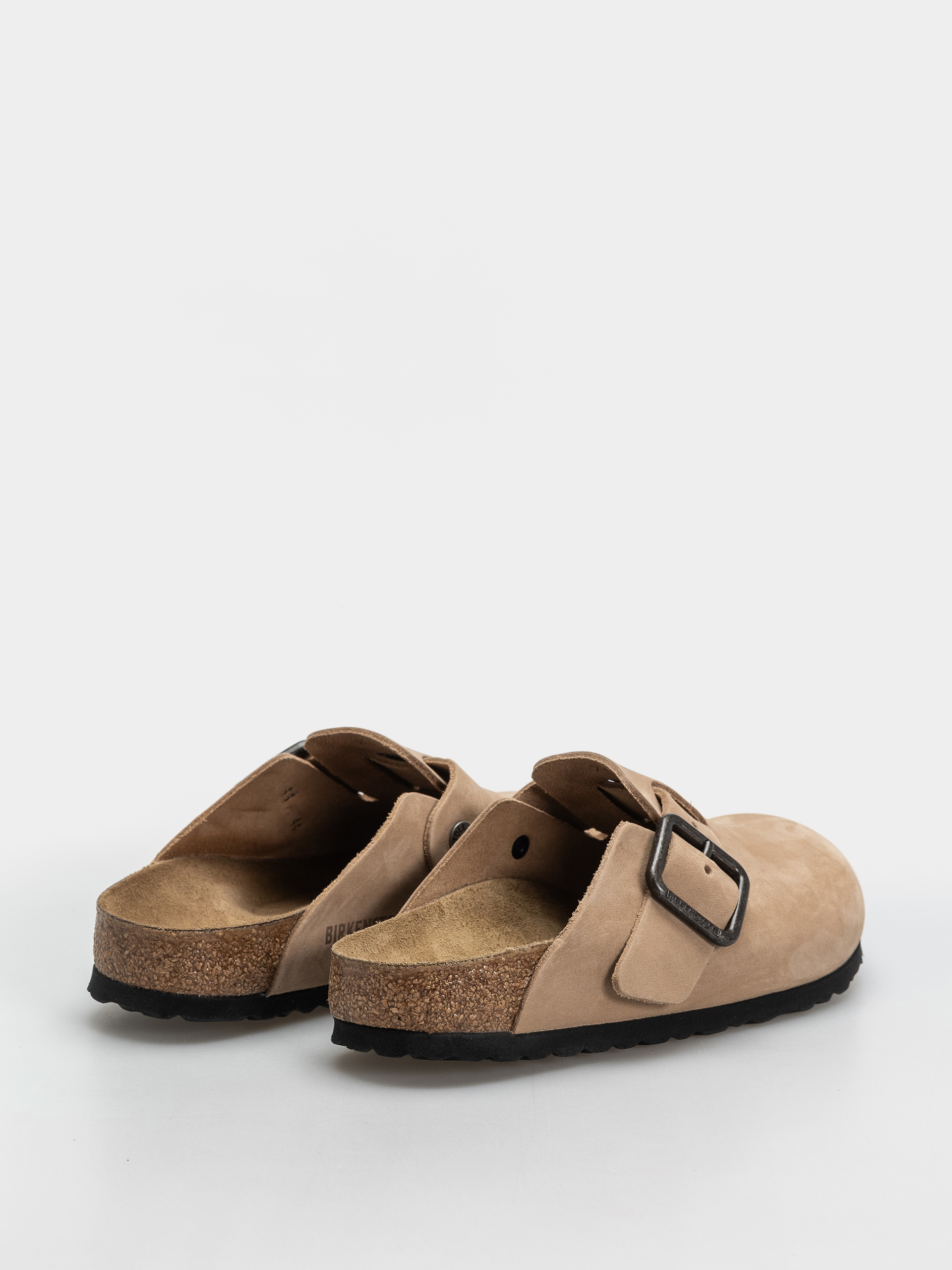 Șlapi Birkenstock Boston Wire Buckle Nubuck Leather Narrow (sandcastle)