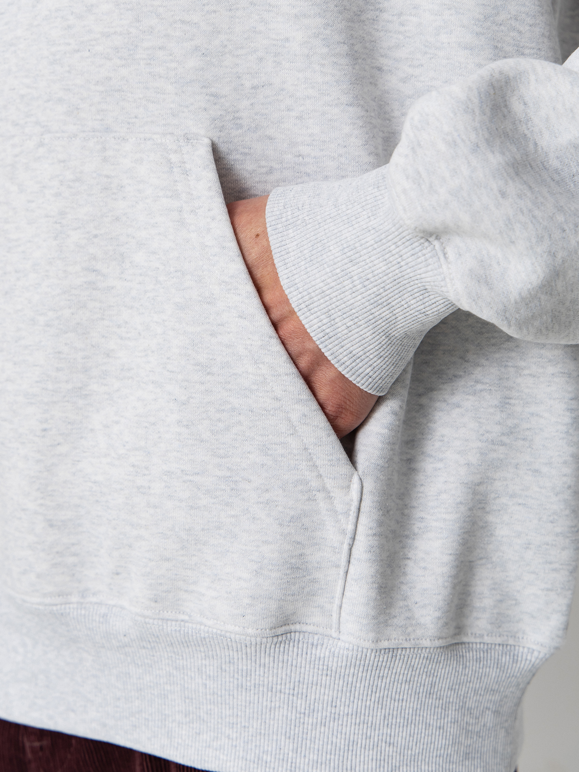 Hanorac cu glugă Carhartt WIP Carhartt HD (ash heather/cozy purple)