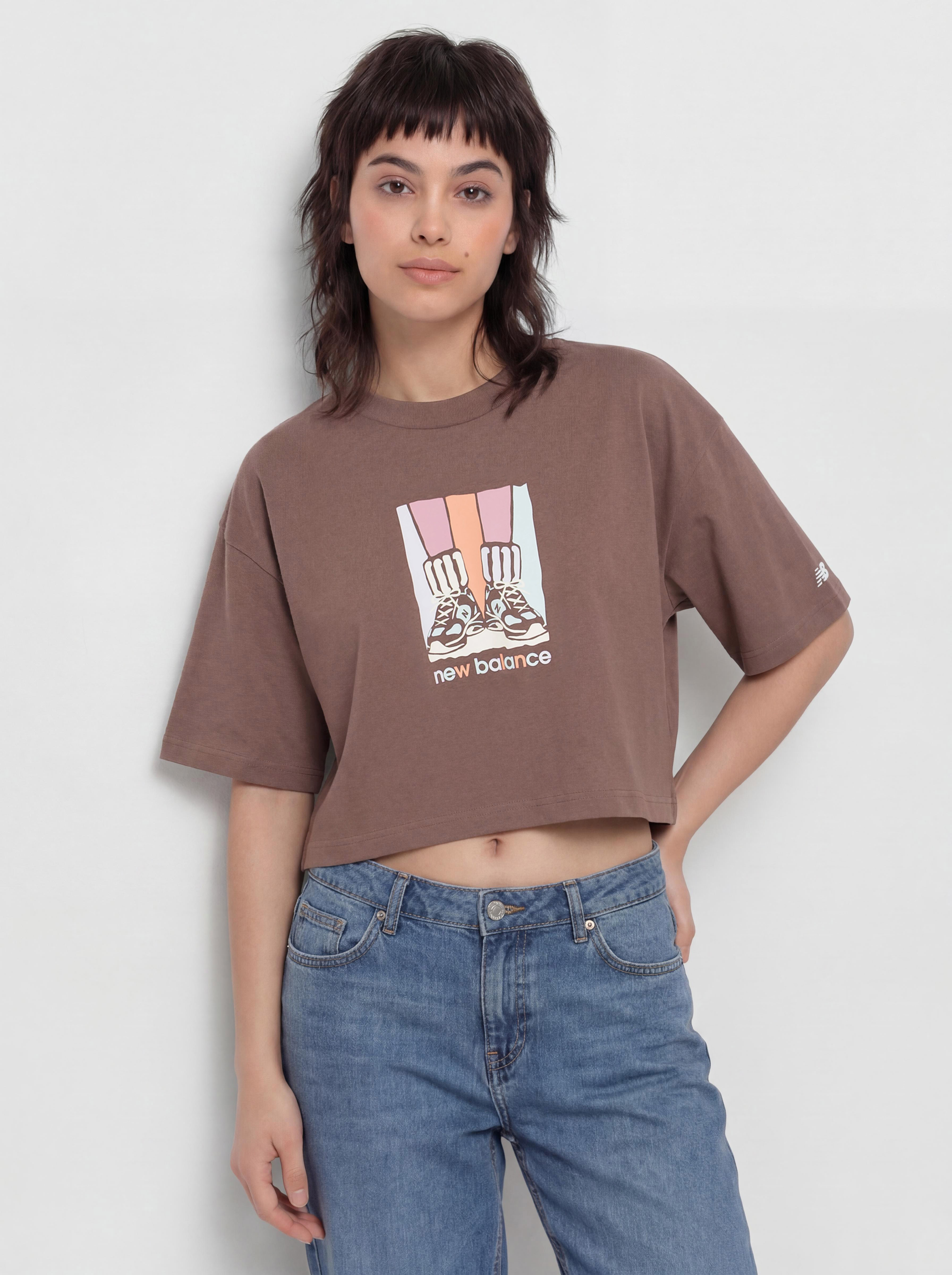 Tricou New Balance Athletics Gradient Shoes Wmn (brown)