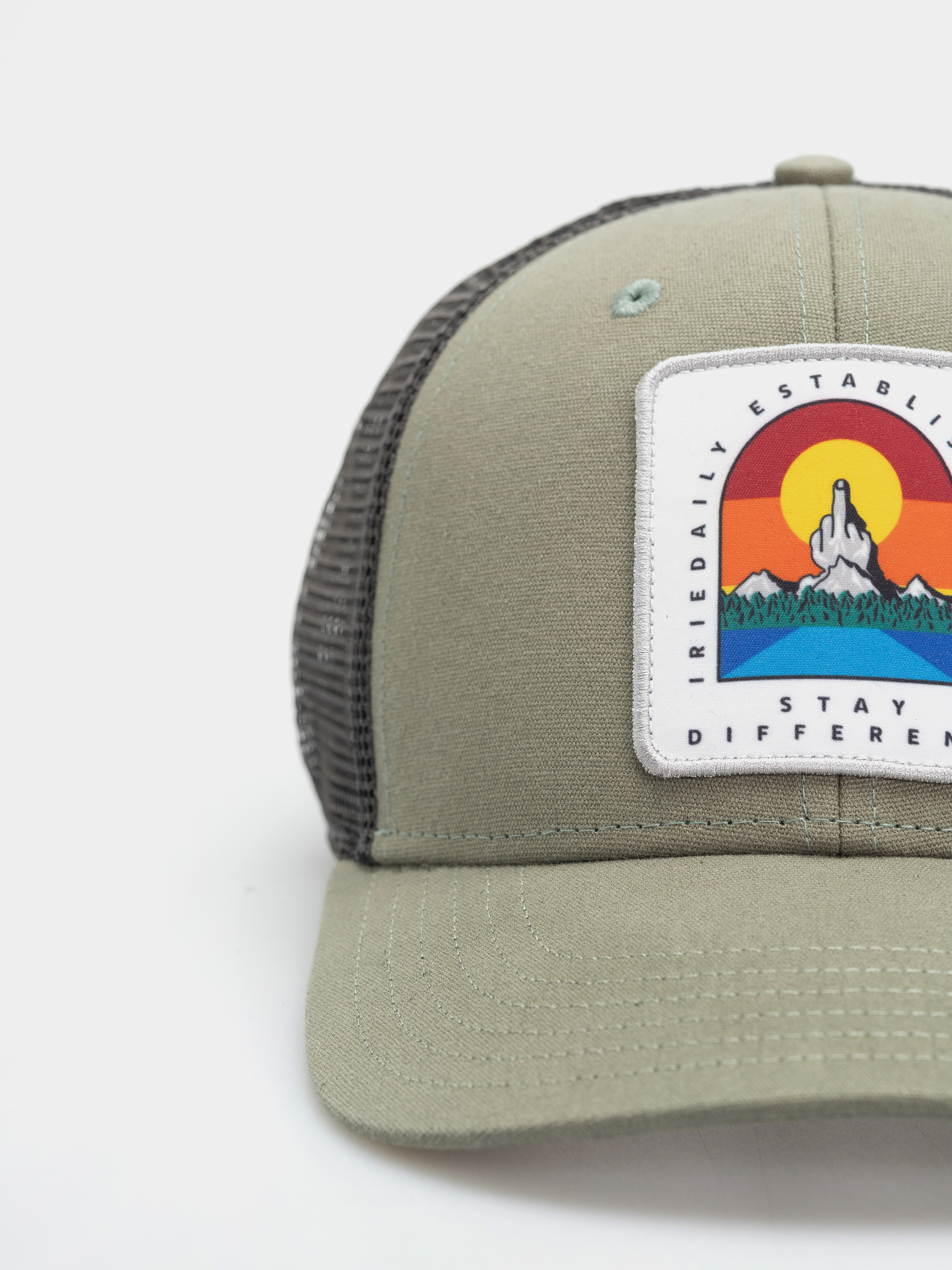 Șapcă Iriedaily Stonefinger (olivegrey)