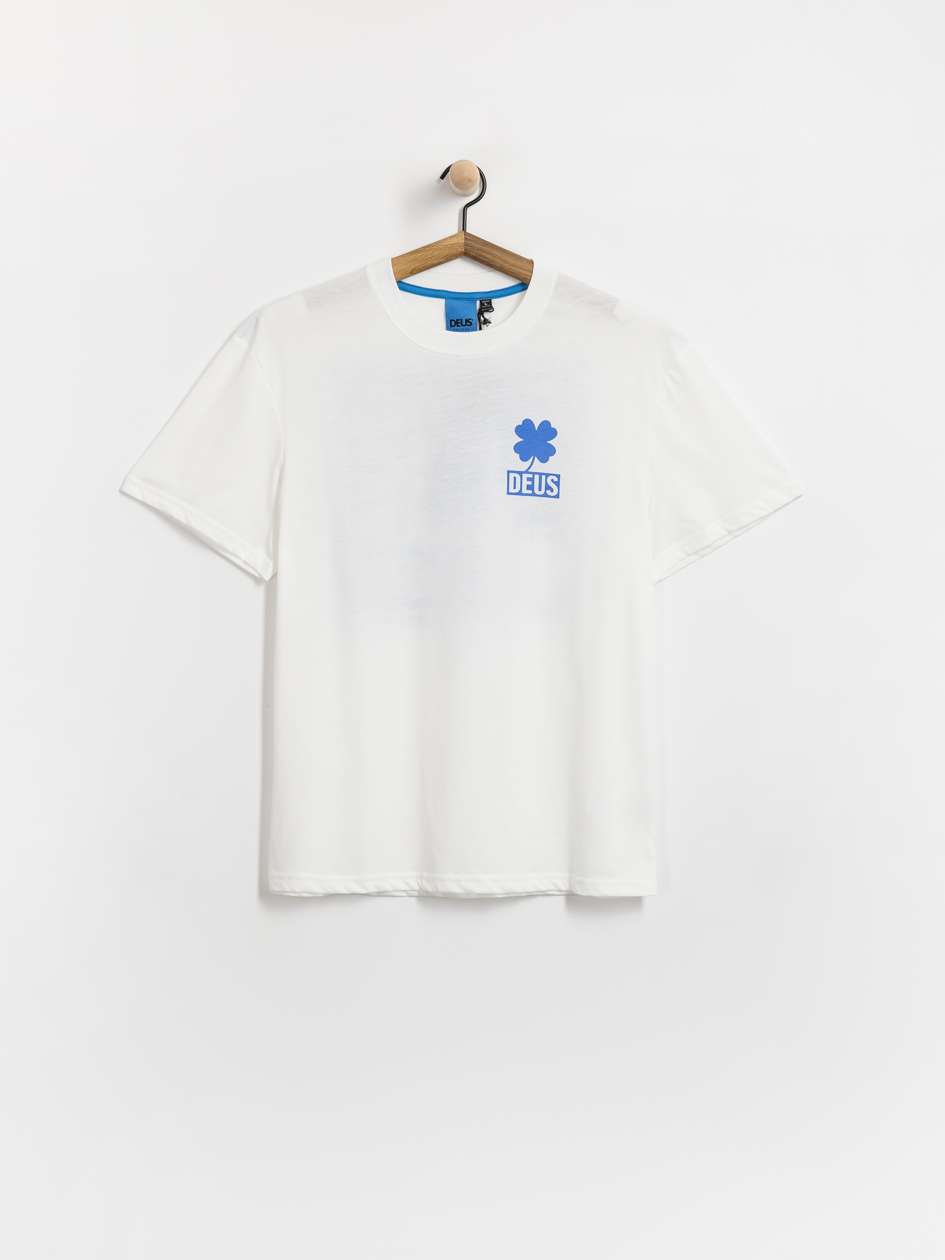 Tricou Deus Ex Machina Quad (vintage white)