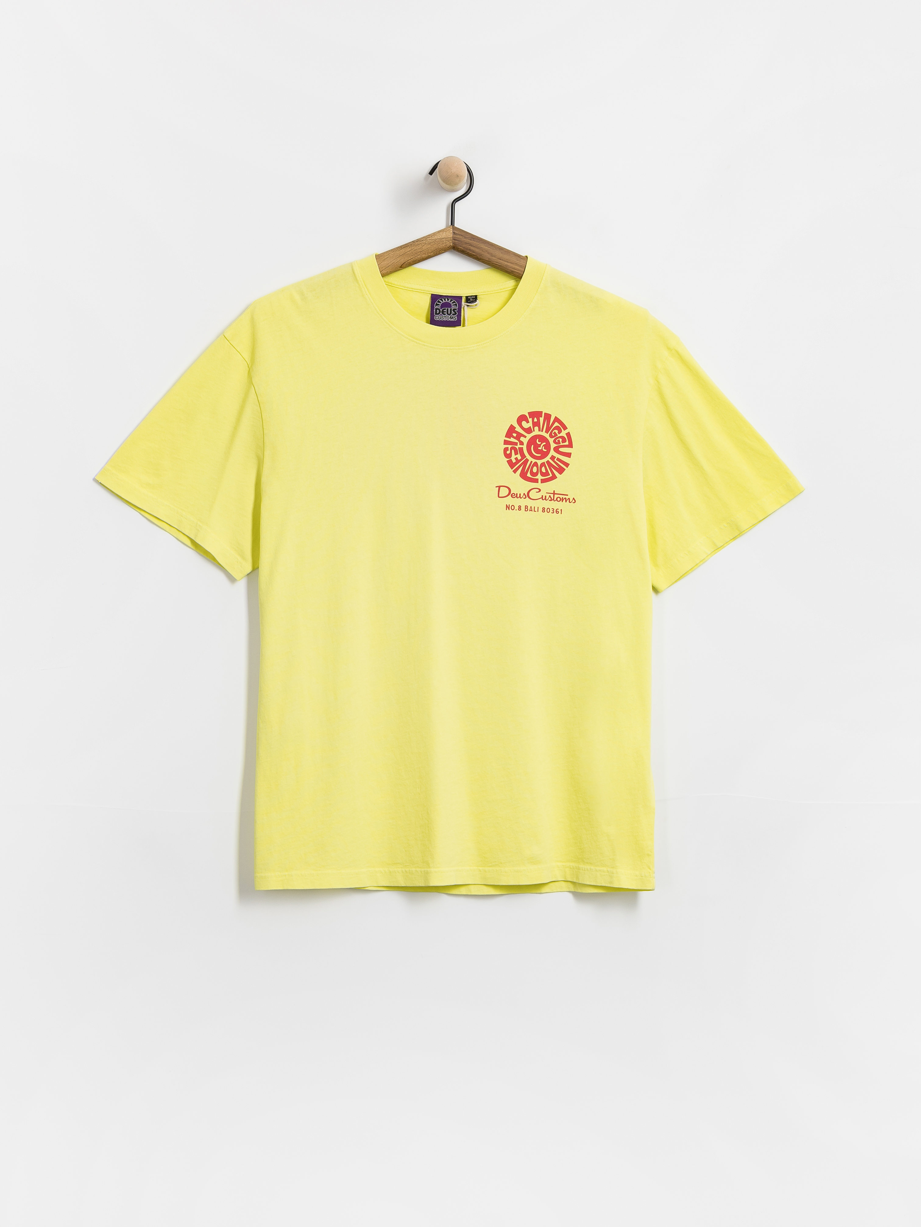 Tricou Deus Ex Machina Canggu Address (canary yellow)