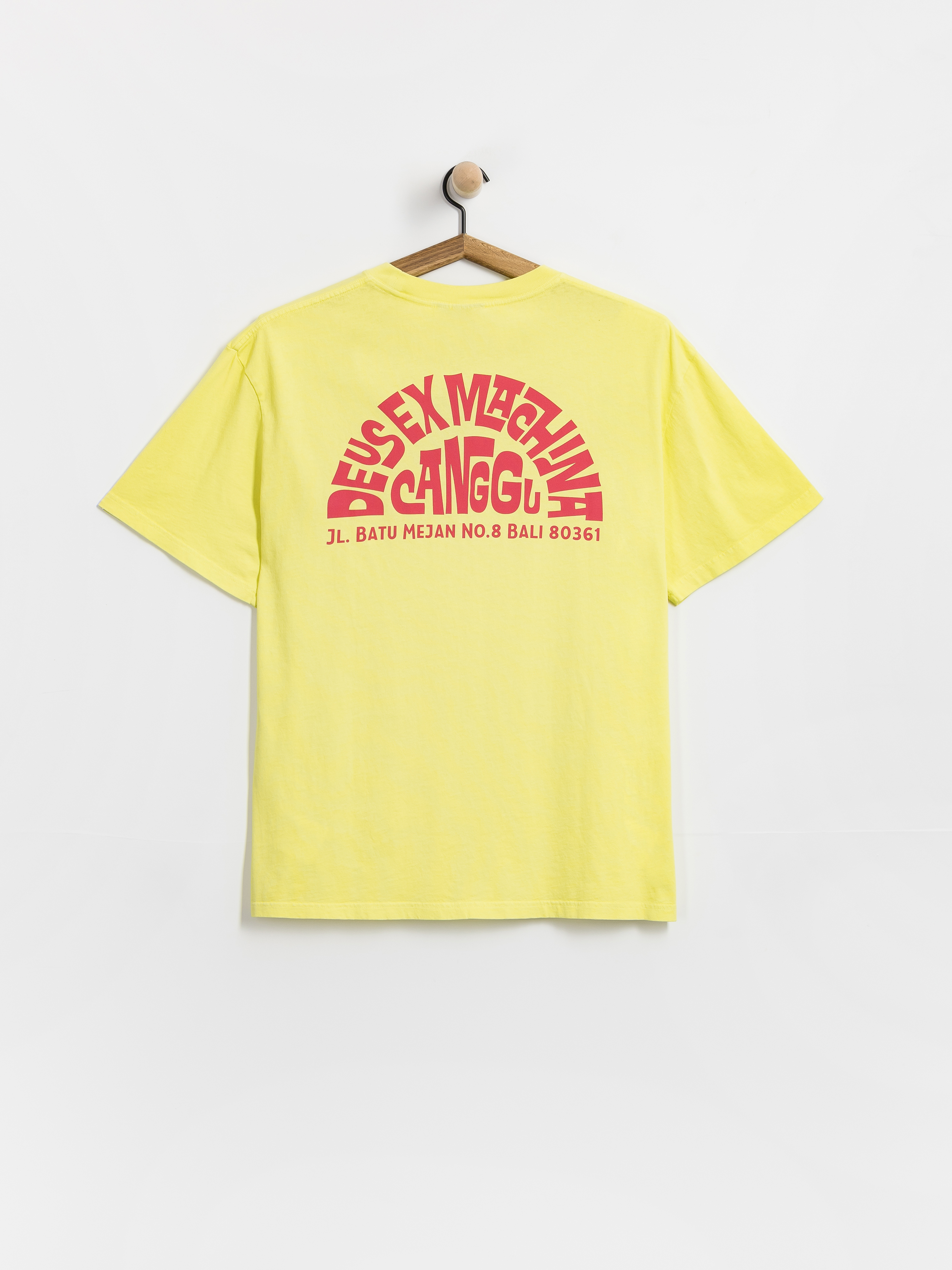 Tricou Deus Ex Machina Canggu Address (canary yellow)