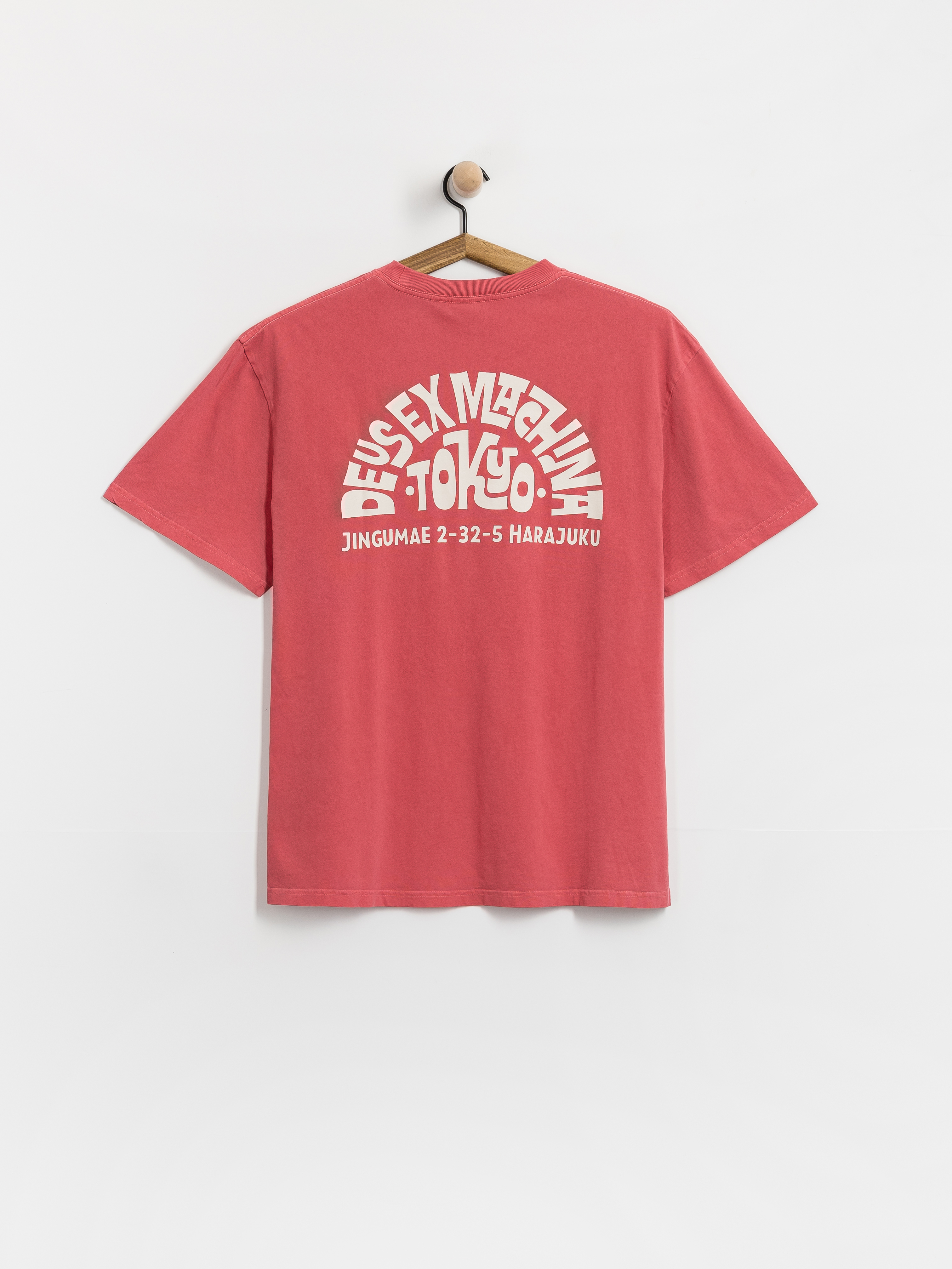 Tricou Deus Ex Machina Tokyo Address (melon red)