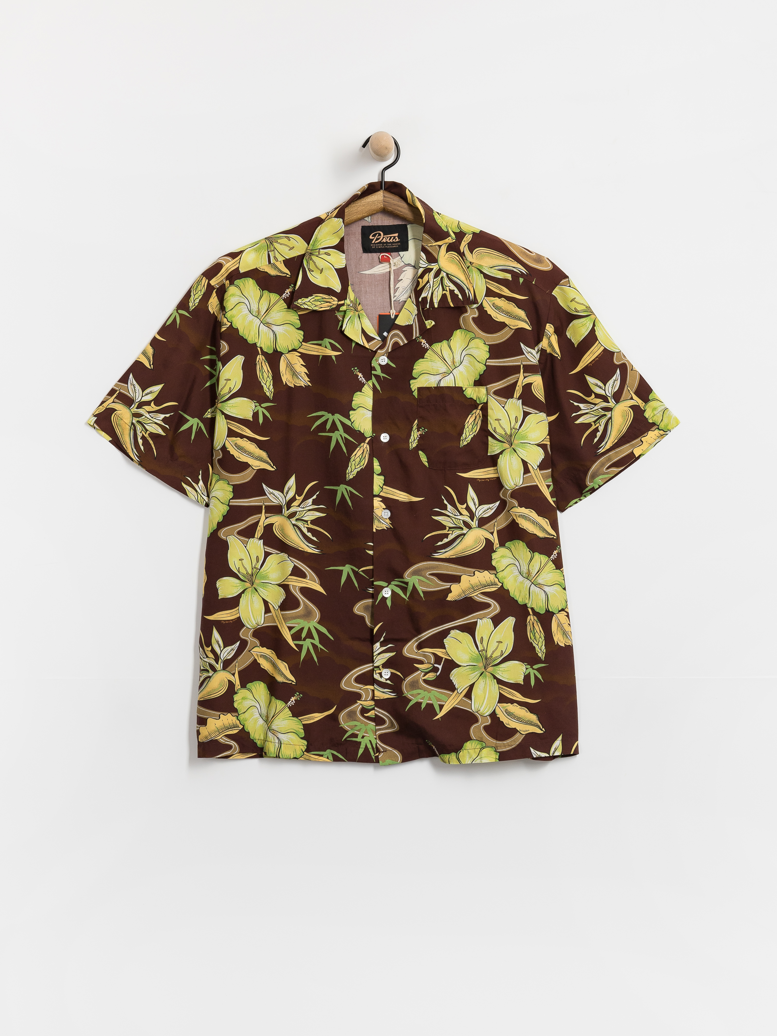 Cămașă Deus Ex Machina Broadus (brown)