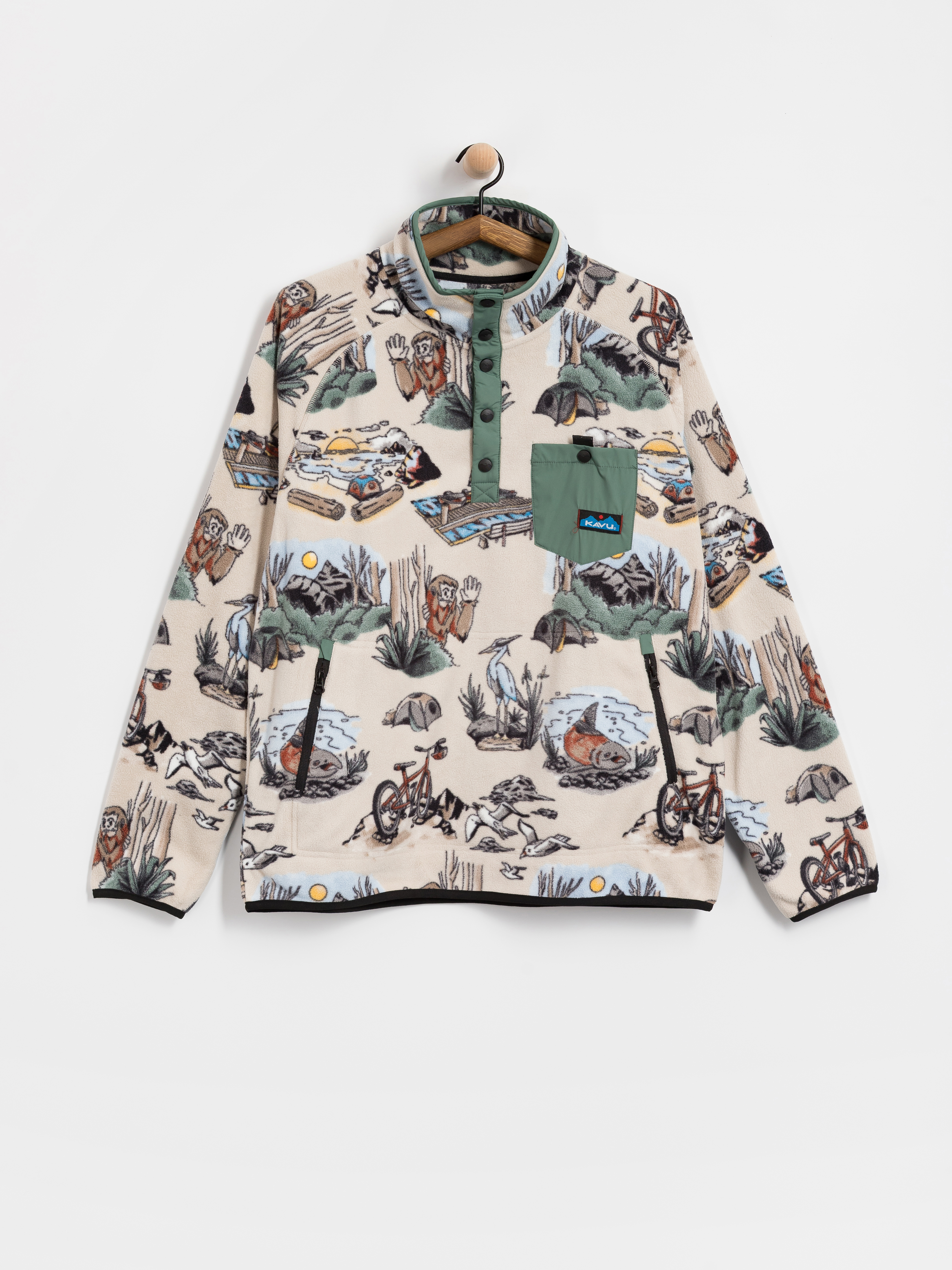 Hanorac din fleece Kavu Teannaway (places to be)