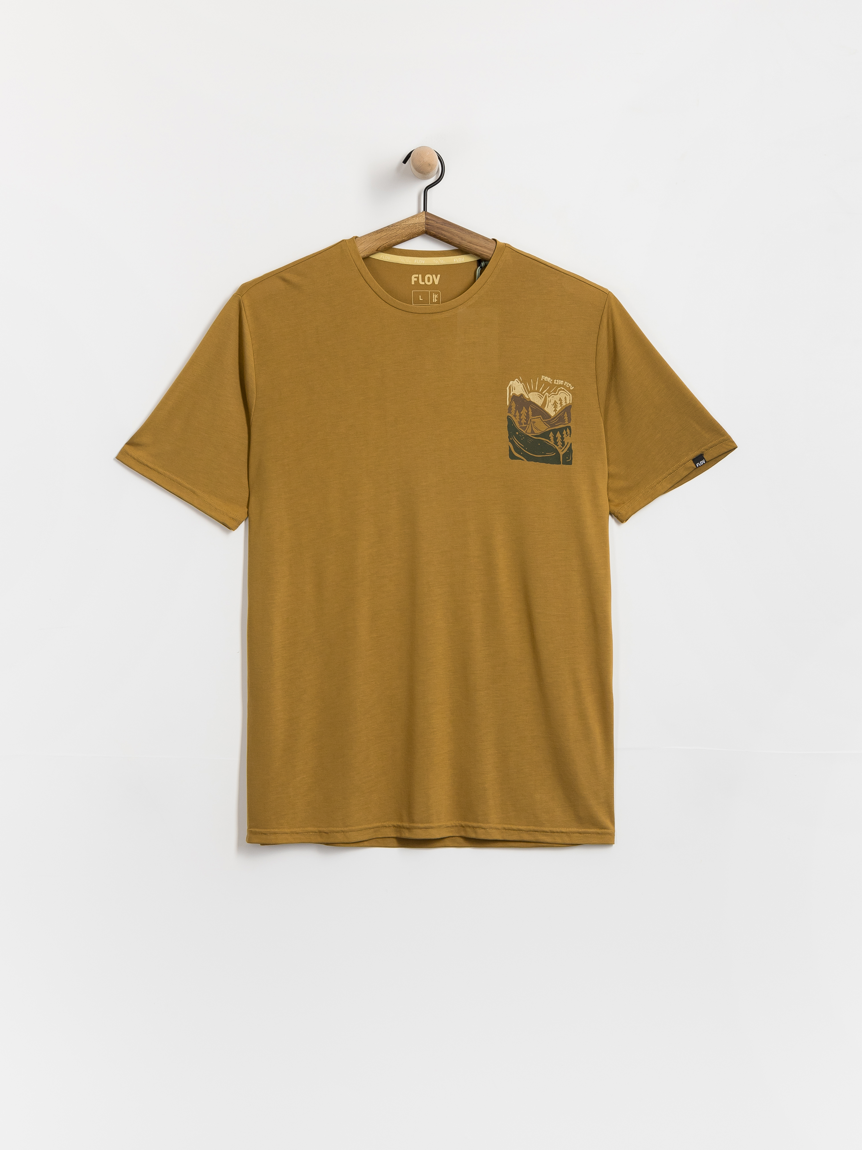 Tricou FLOV Timberon (light brown/olive)