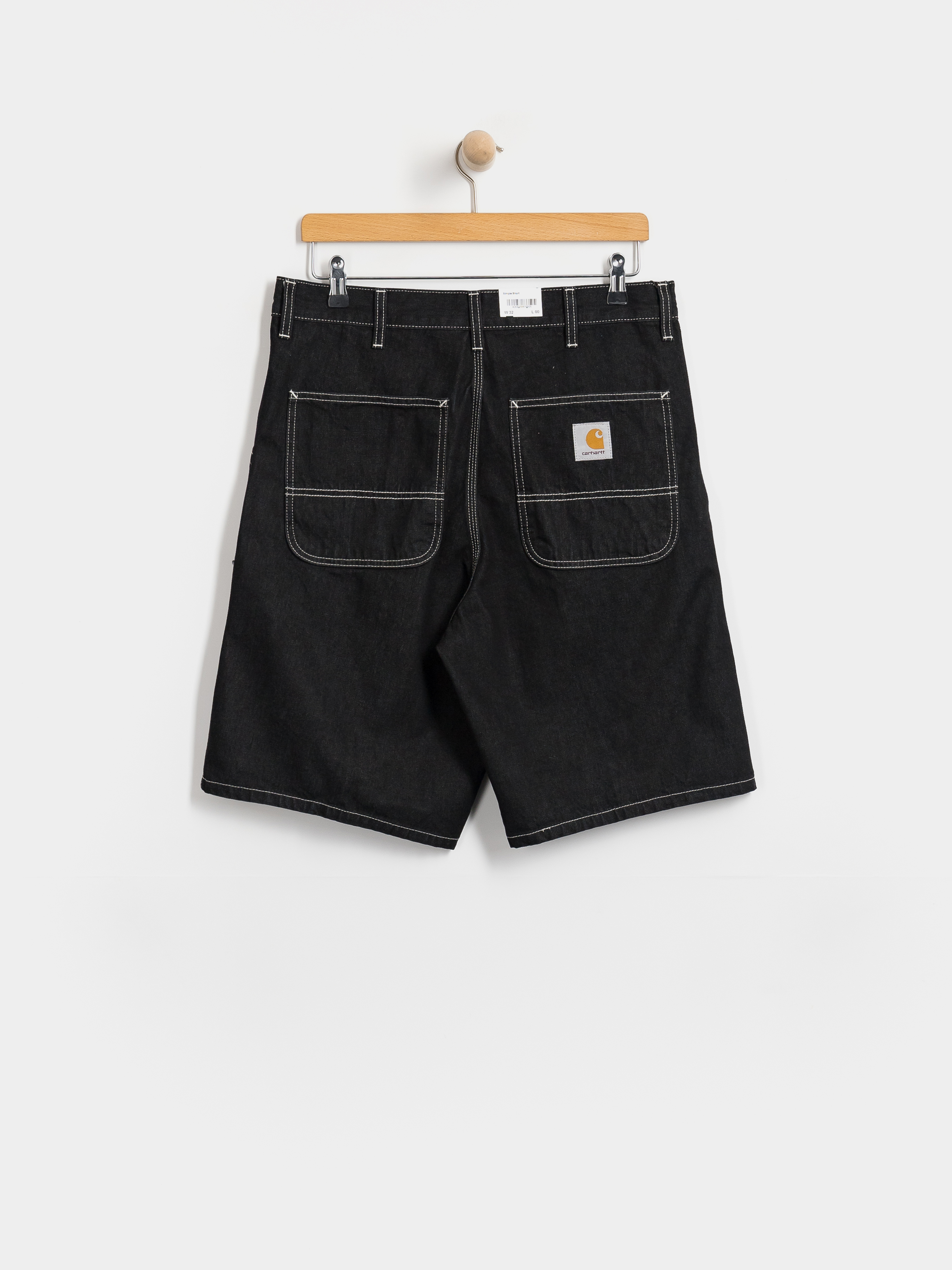 Pantaloni scurți Carhartt WIP Simple (black one wash)
