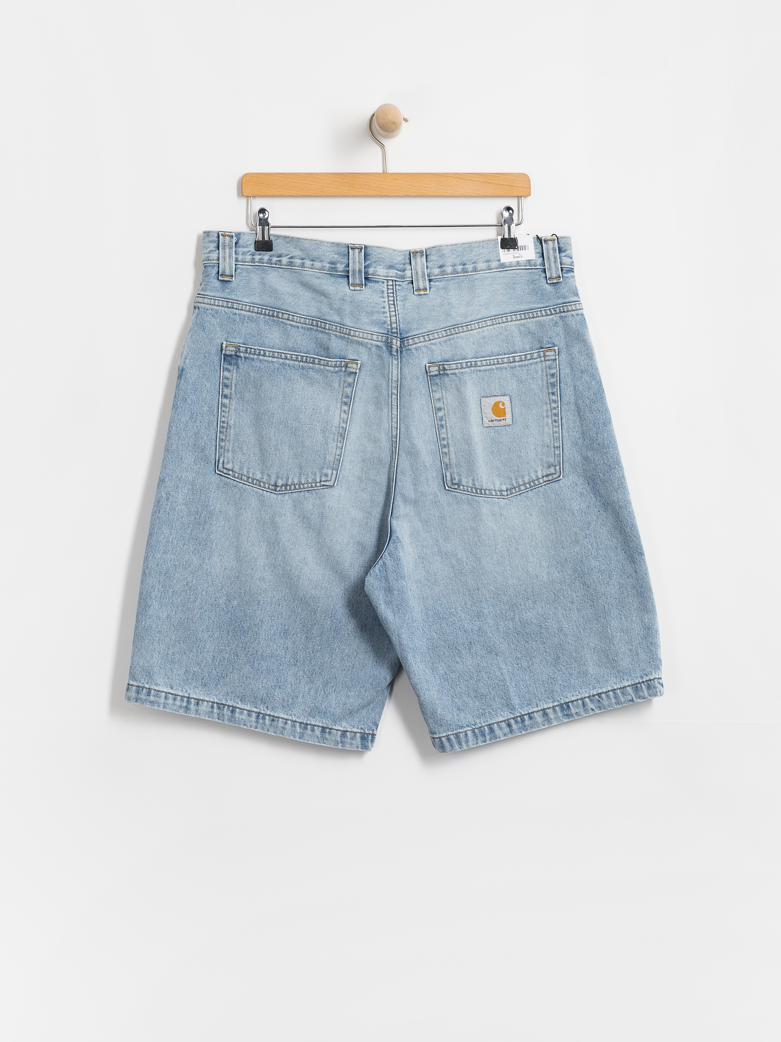 Pantaloni scurți Carhartt WIP Brandon (blue heavy worn bleached)