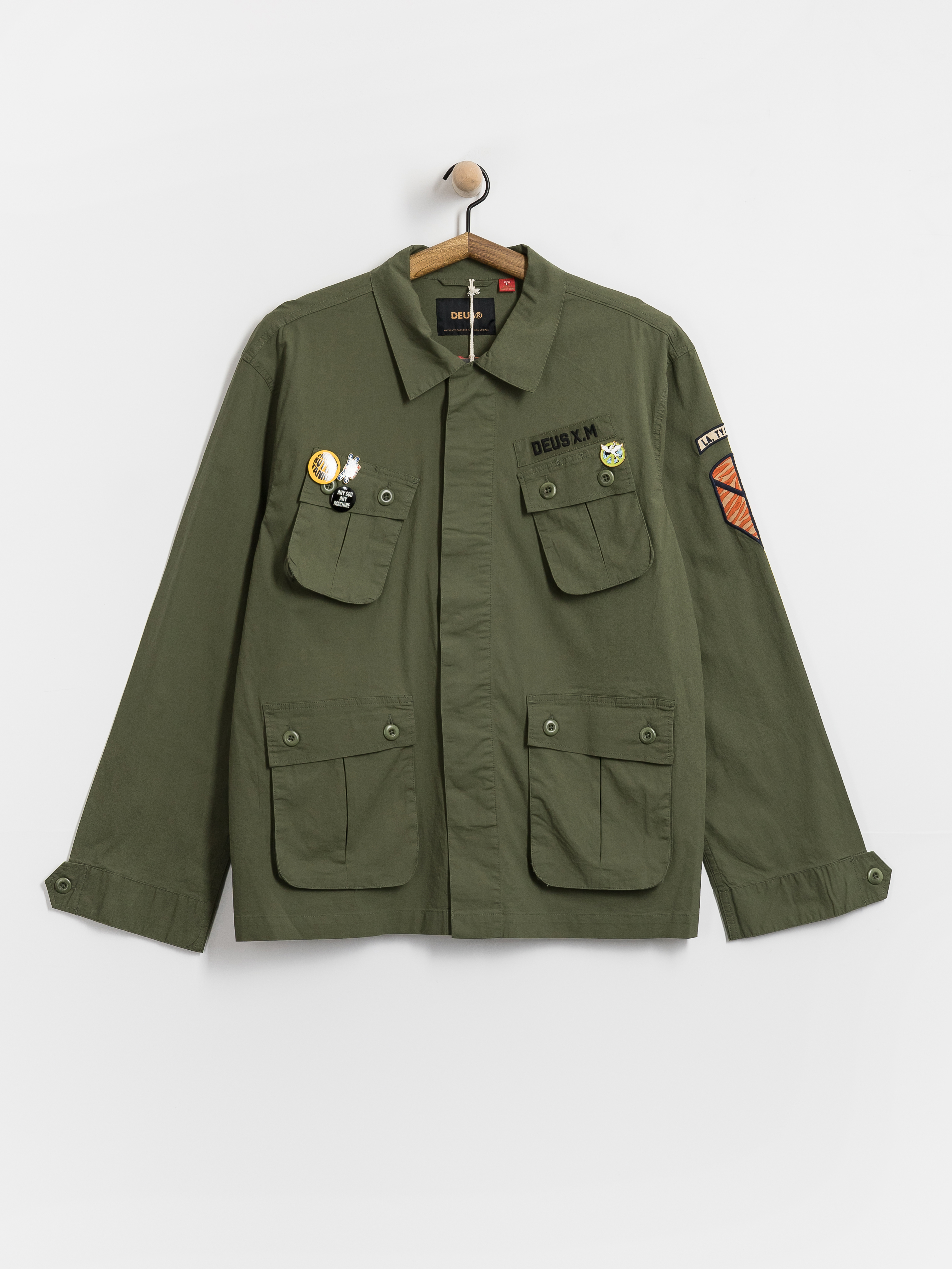 Cămașă Deus Ex Machina Power Overshirt (pine green)