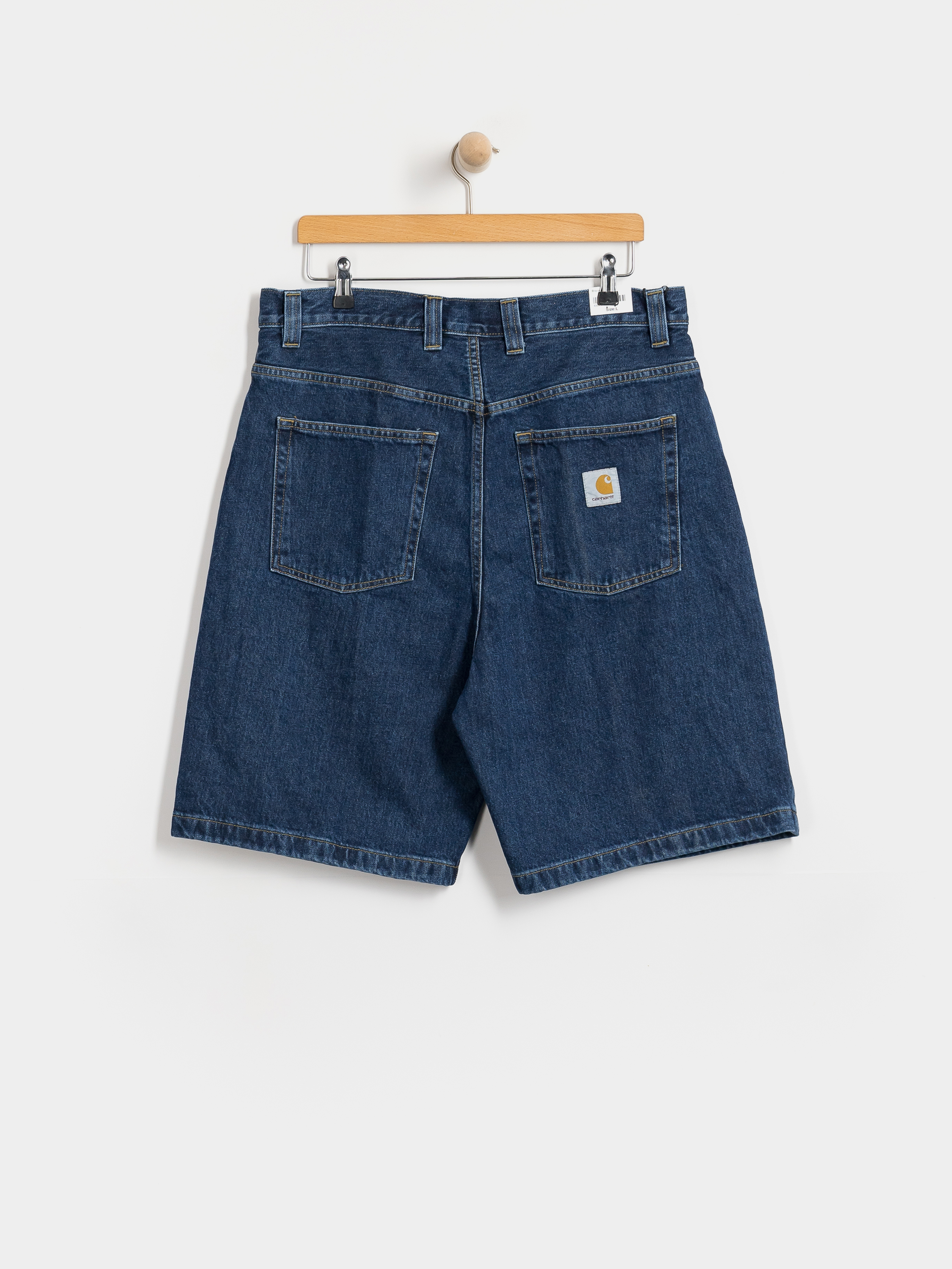Pantaloni scurți Carhartt WIP Brandon (blue stone washed)