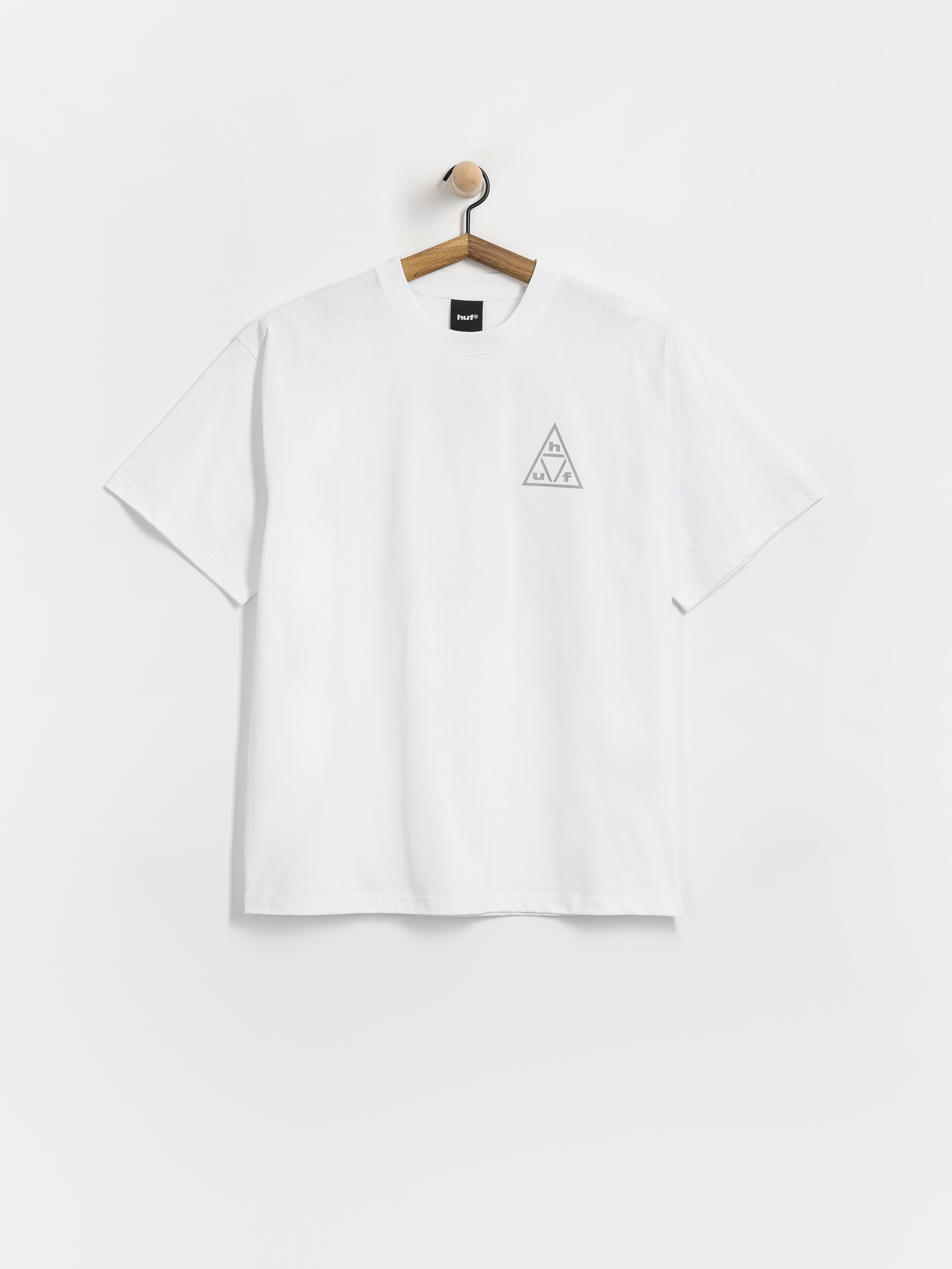 Tricou HUF Triple Triangle (white/grey)