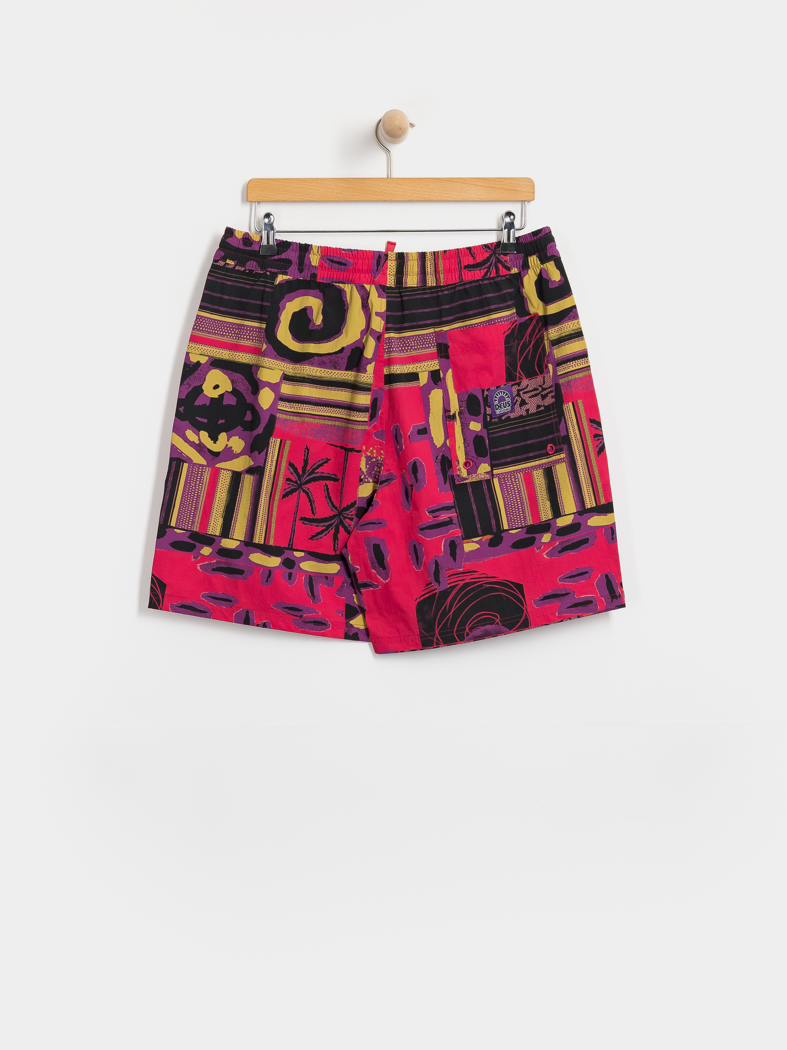 Pantaloni scurți Deus Ex Machina Freamon Swim (melon red)