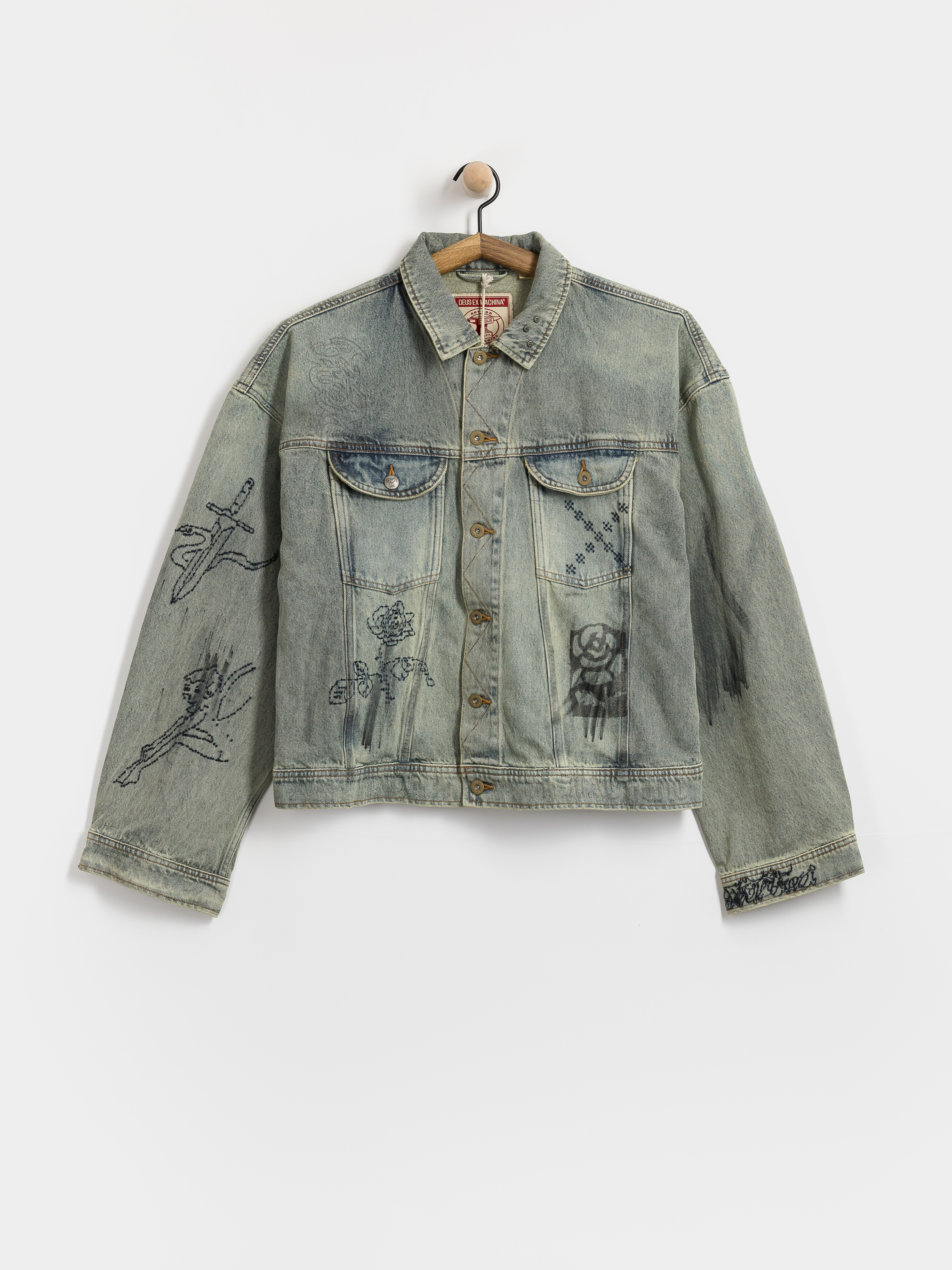 Geacă Deus Ex Machina Mephistopheles (vintage indigo)