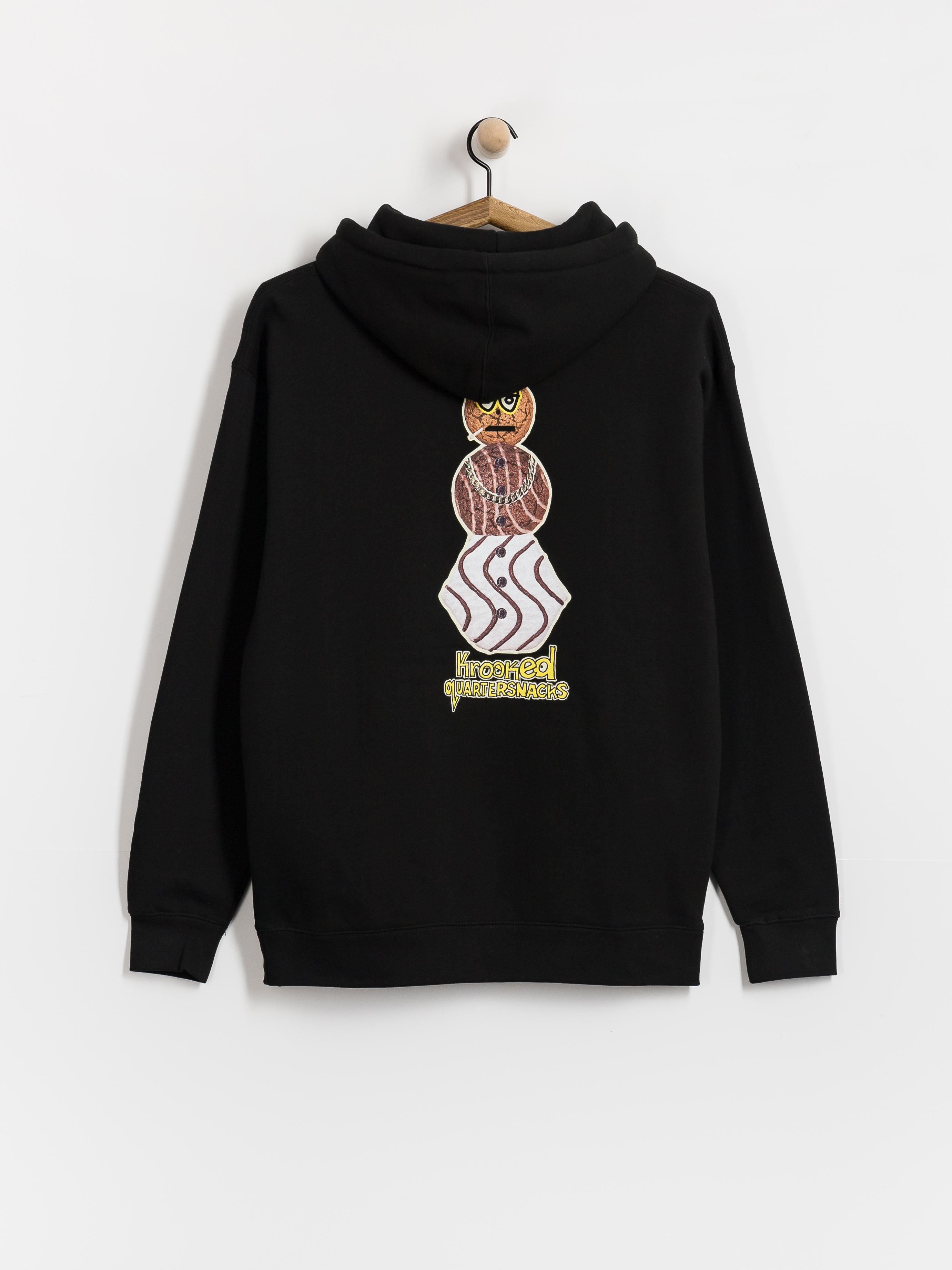 Hanorac Krooked X Quarter Snacks Snackman (black)