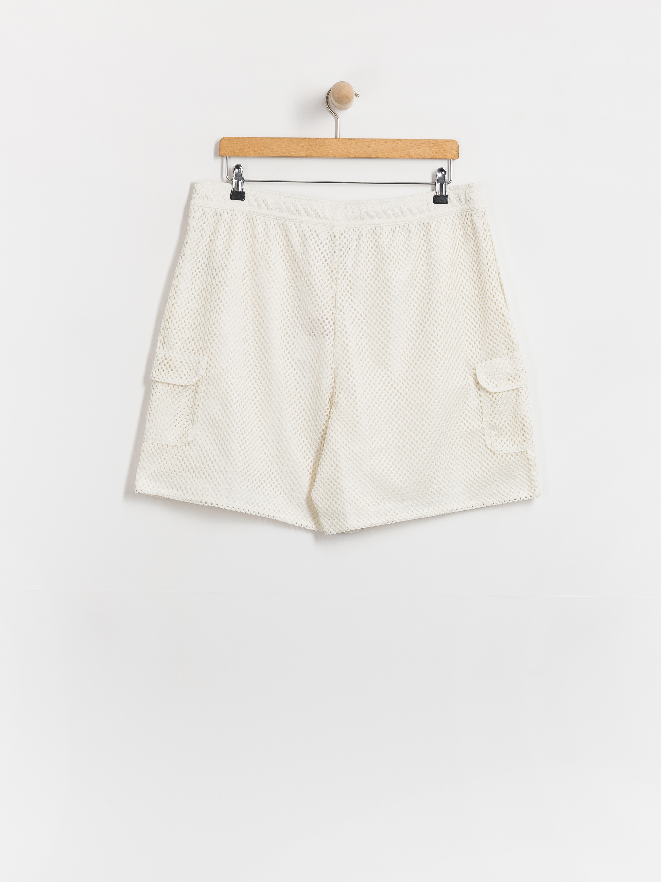 Pantaloni scurți The North Face Tnf Red Box Mesh Utility (white dune)