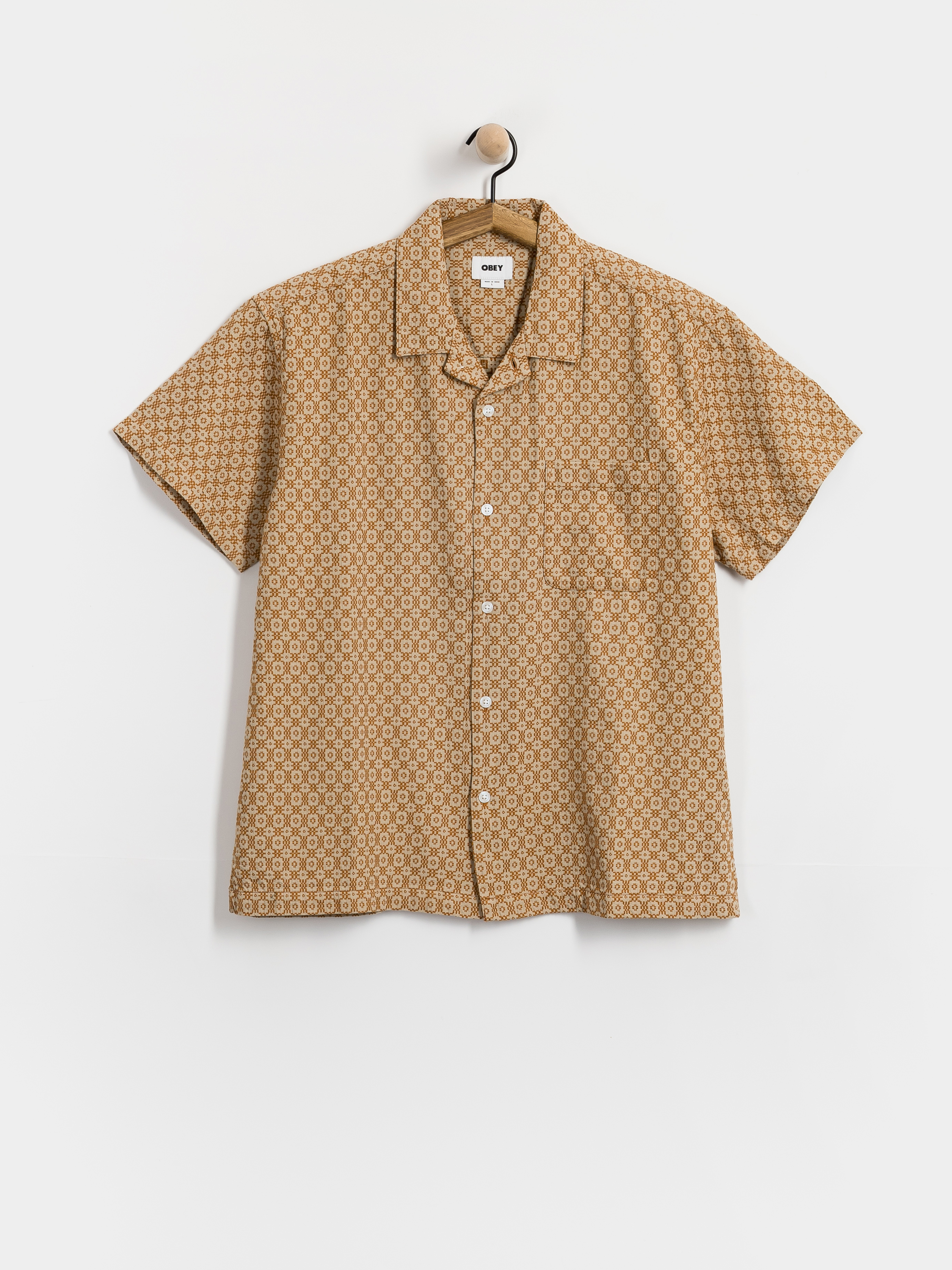 Cămașă OBEY Adrian (abbey stone multi)