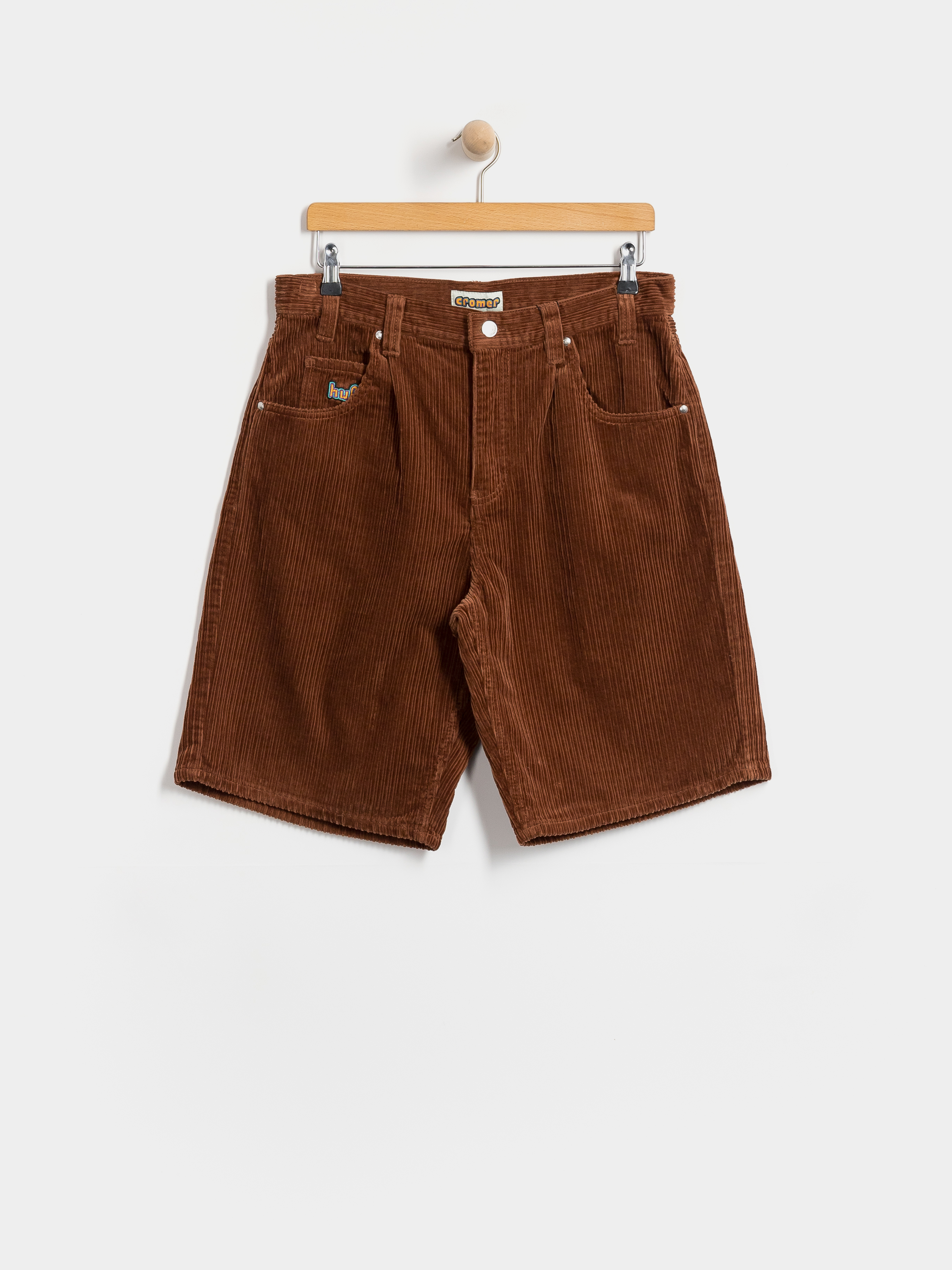 Pantaloni scurți HUF Cromer Corduroy (sierra)