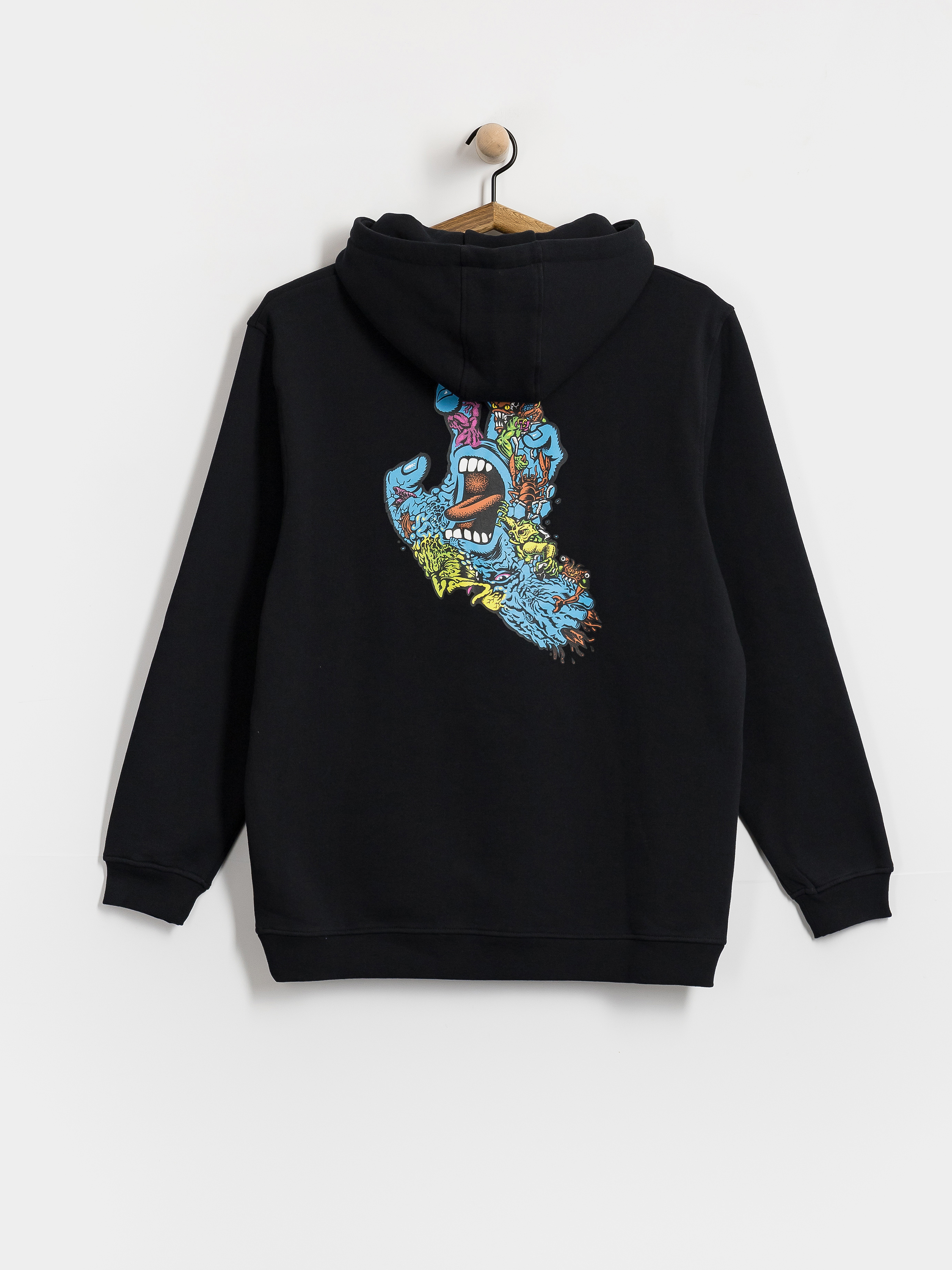 Hanorac cu glugă Santa Cruz Roskopp Screaming Five HD (black)