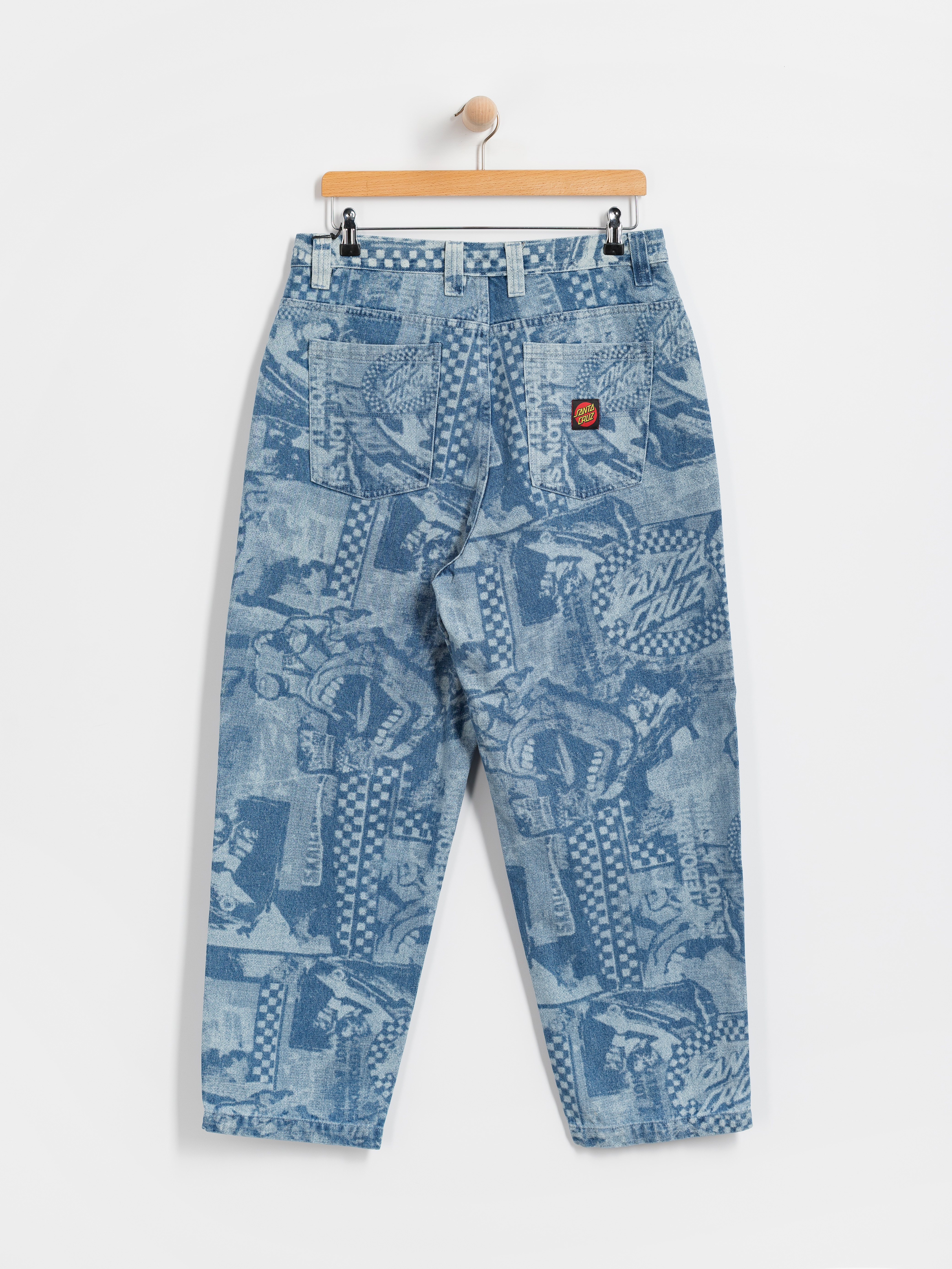 Pantaloni Santa Cruz Big (stonewash collage)