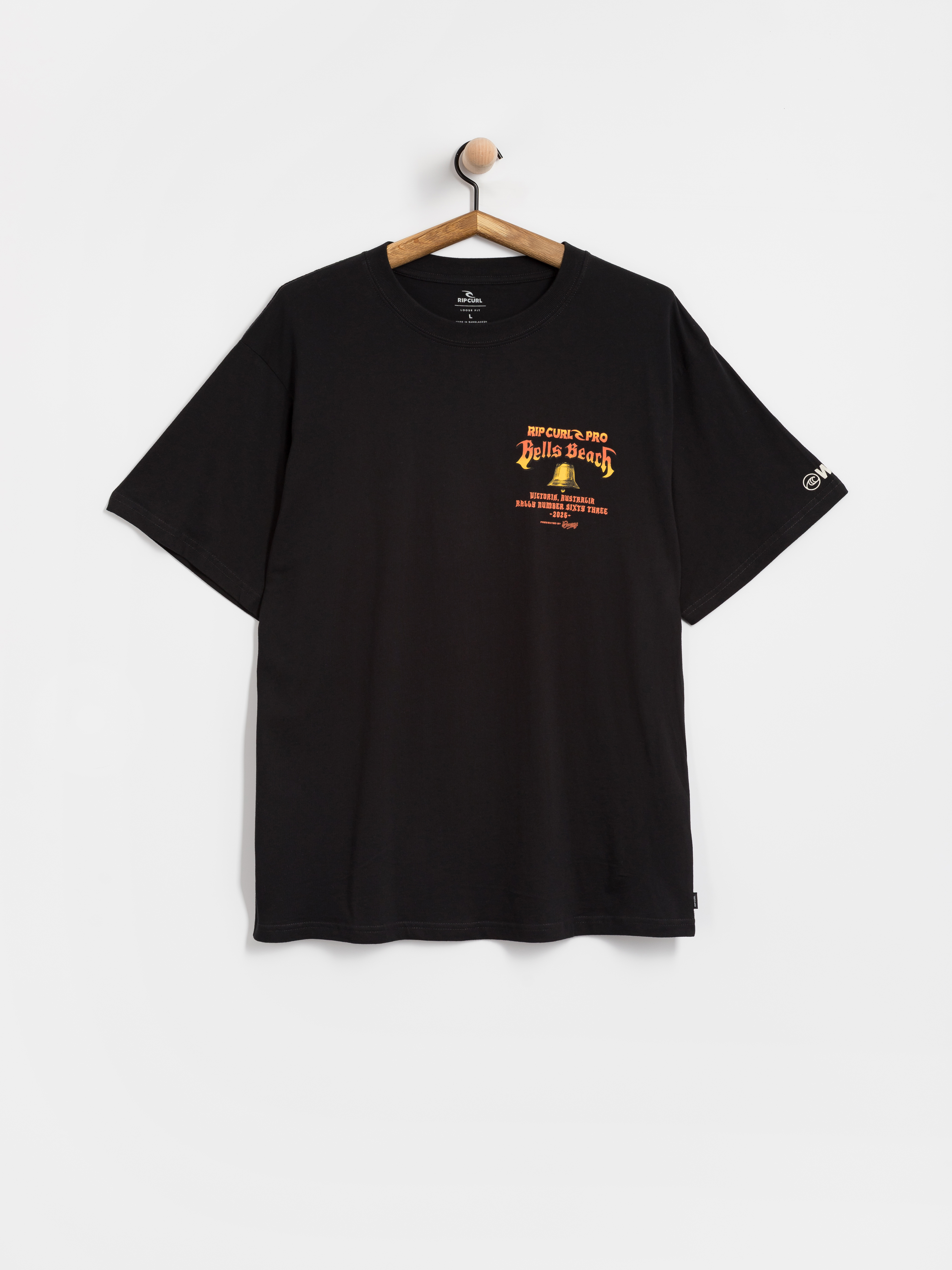 Tricou Rip Curl Bells Pro 26 Bell Logo (black)