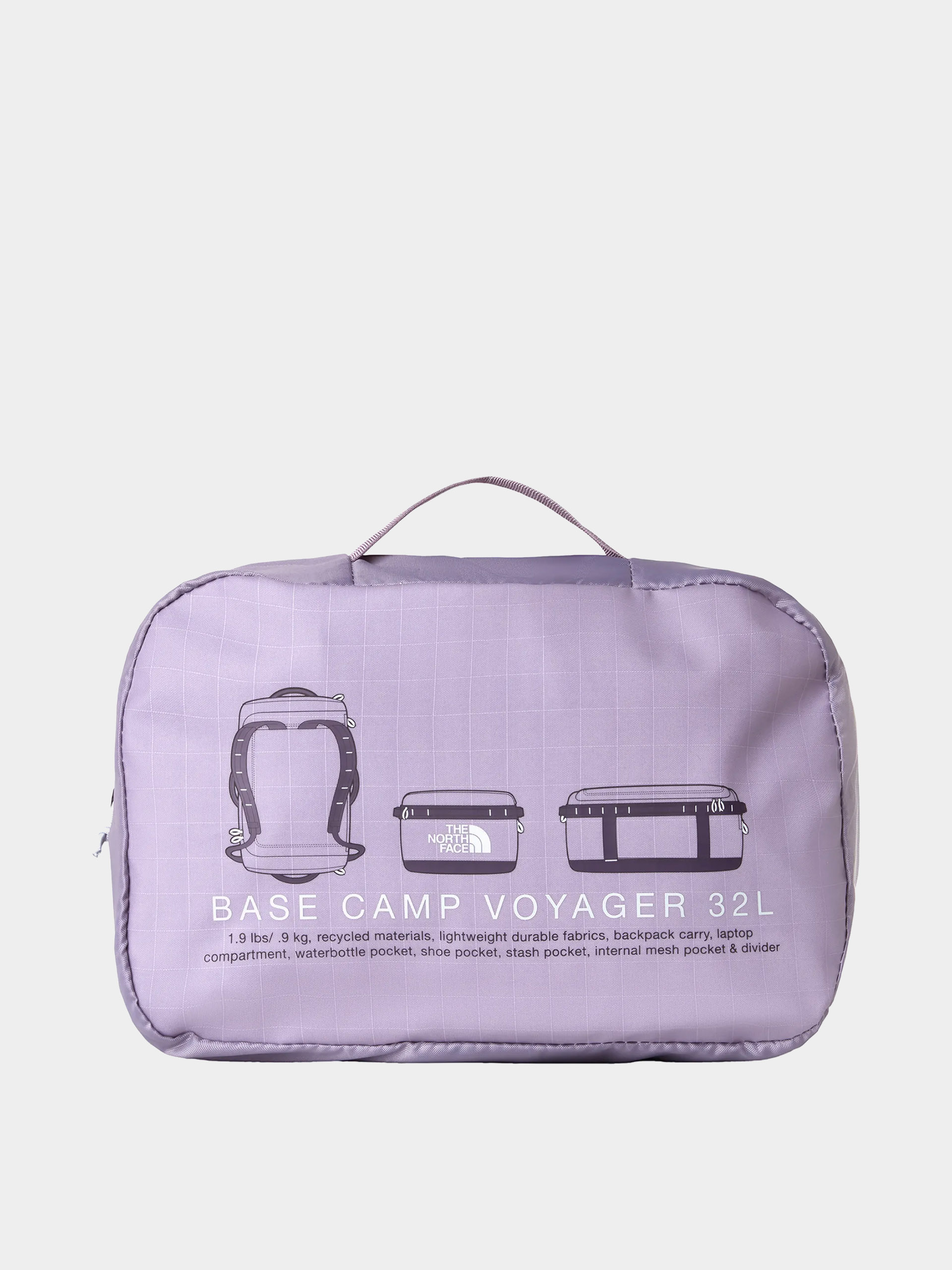 Geantă The North Face Base Camp Voyager Duffel 32L (transcendent gr)