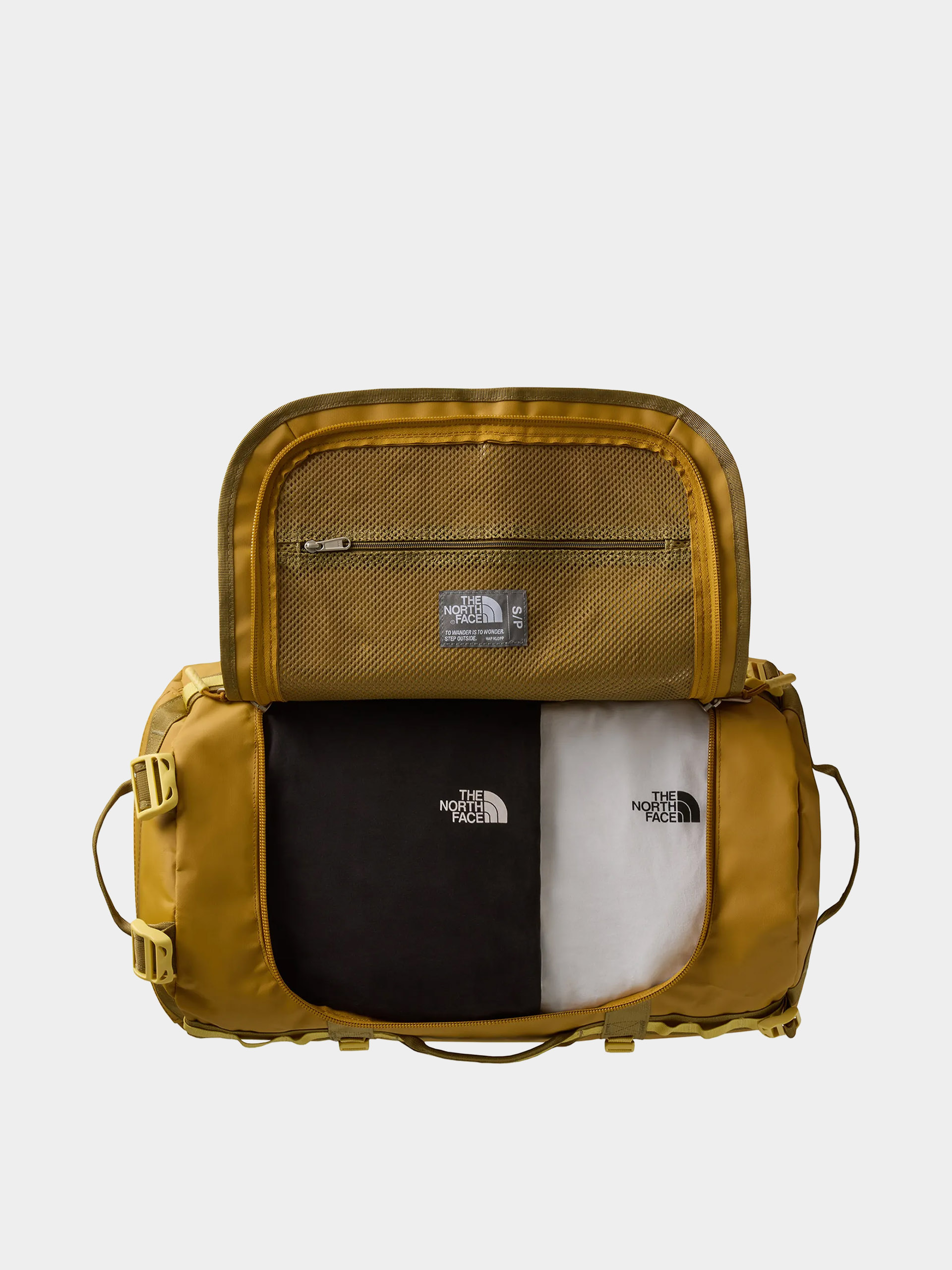 Geantă The North Face Base Camp Duffel S (golden tan/ceda)