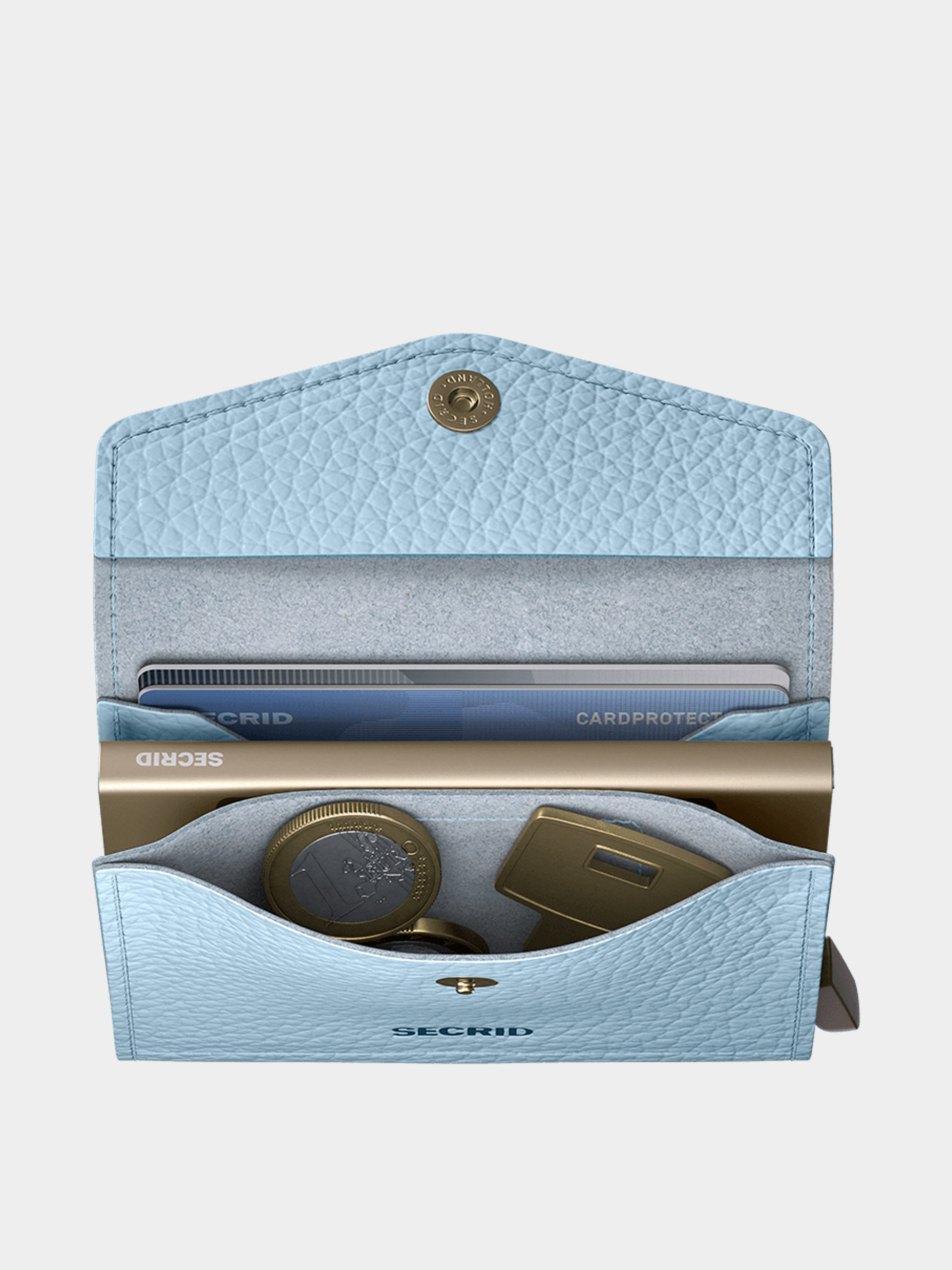 Portofel Secrid Envelope (pebble ice blue)