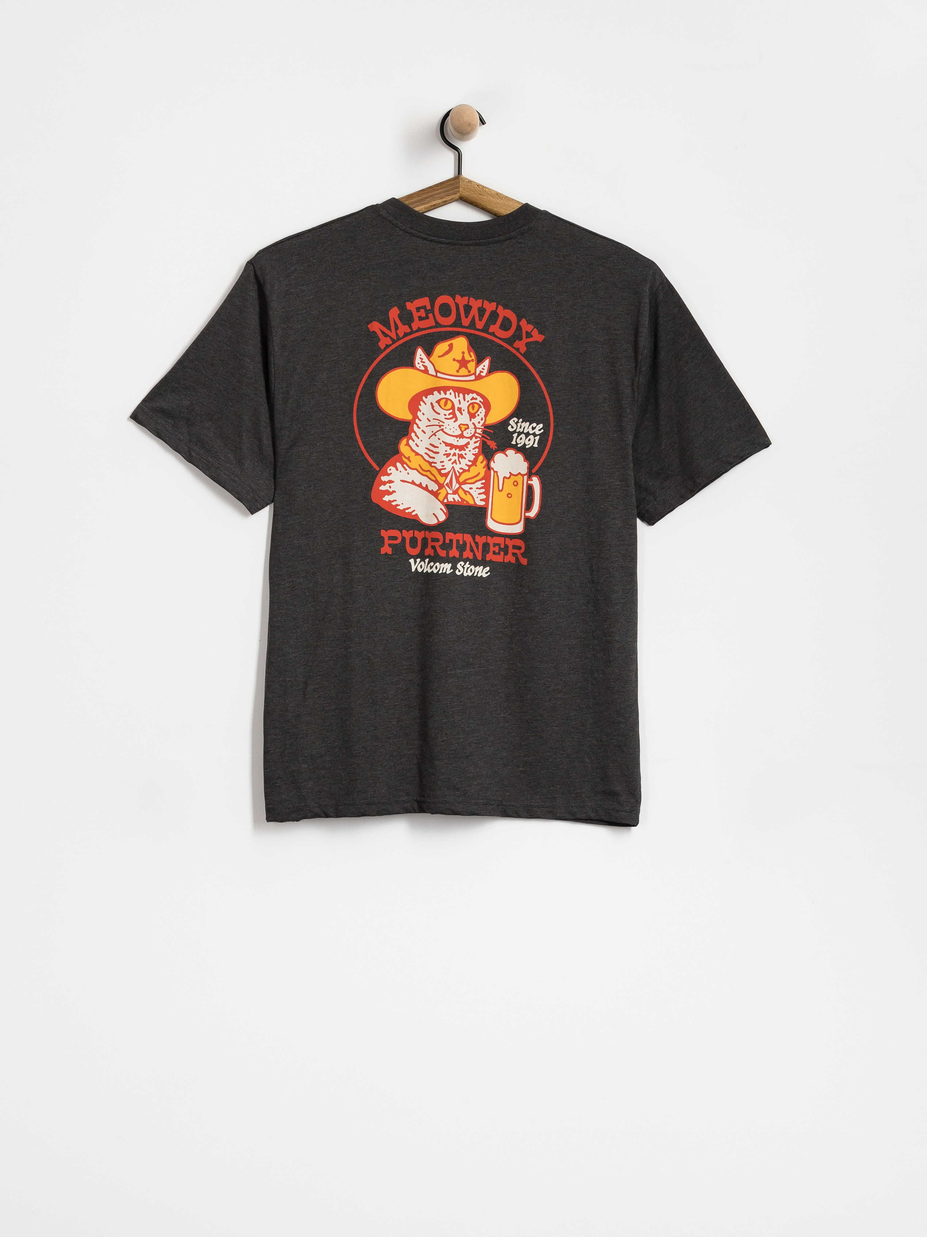 Tricou Volcom Meowdy Hth (heather black)