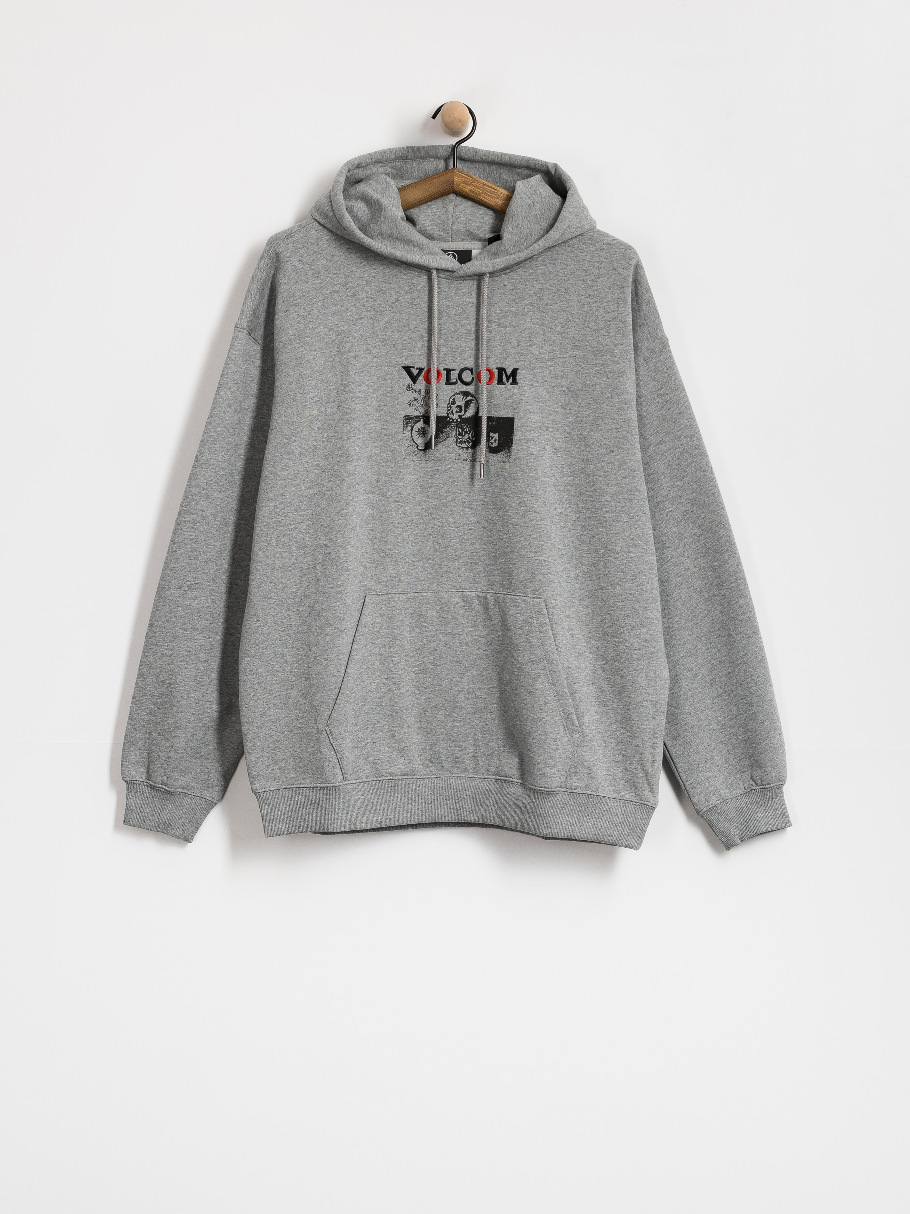 Hanorac cu glugă Volcom Fa Seth Conboy HD (heather grey)