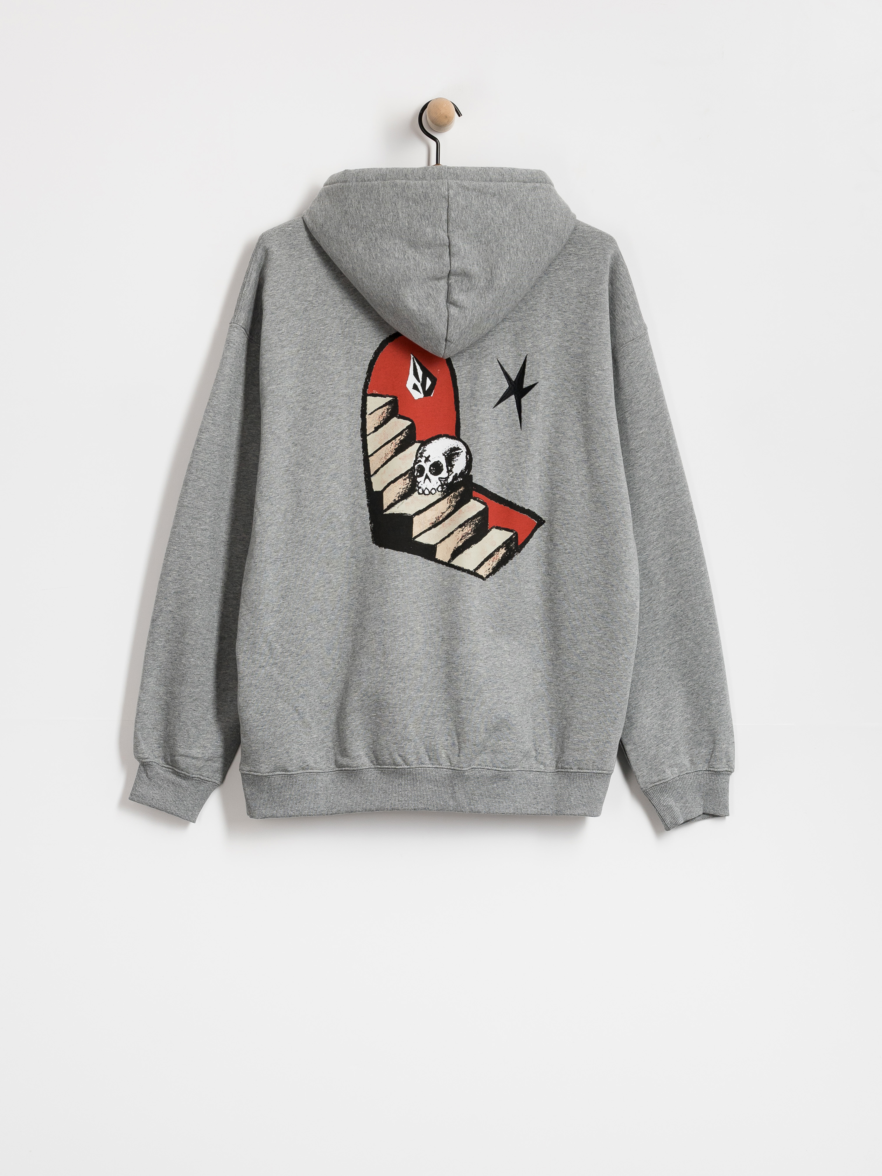 Hanorac cu glugă Volcom Fa Seth Conboy HD (heather grey)