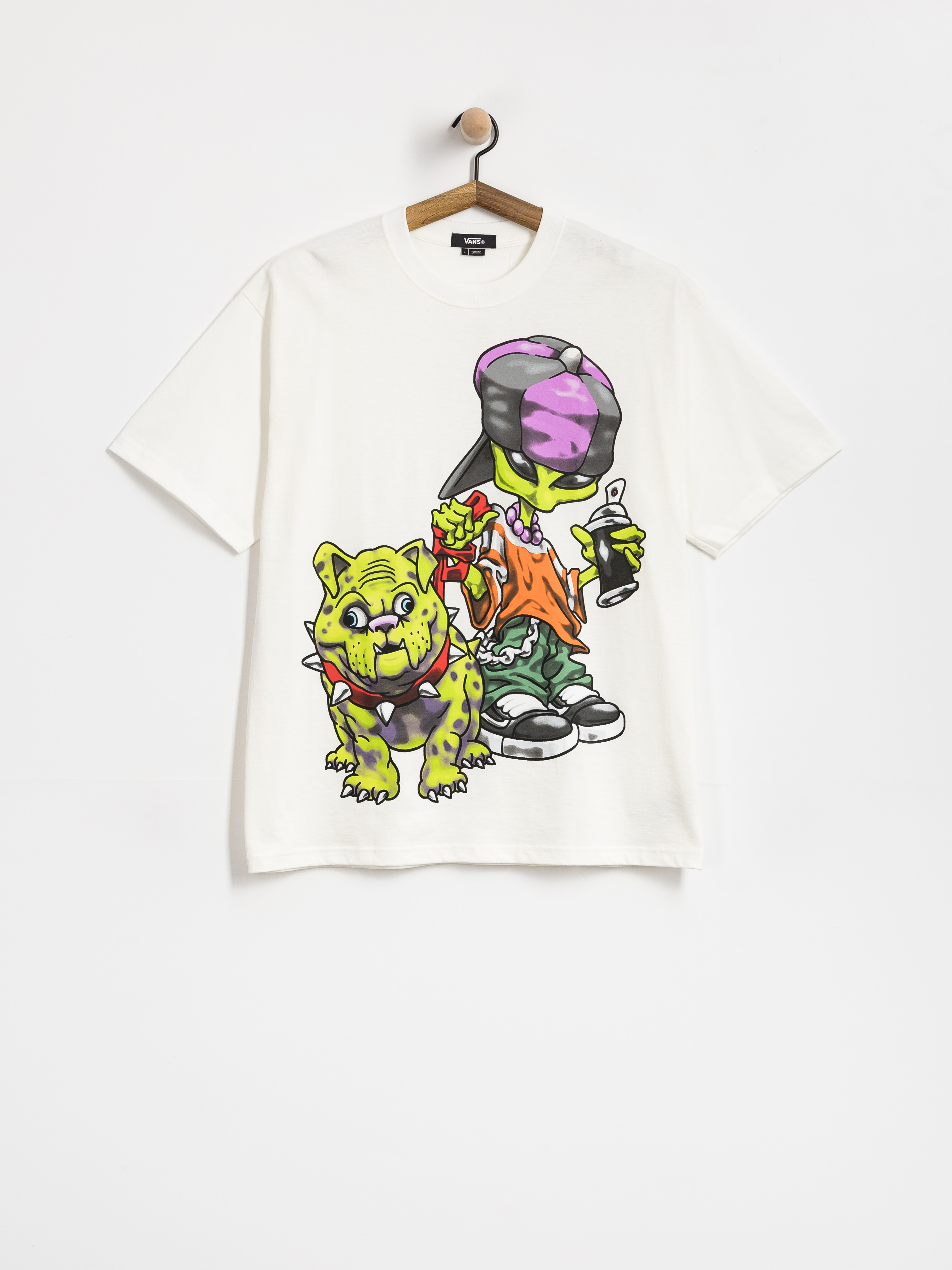 Tricou Vans Lx Wreckpack Alien Dog (white)