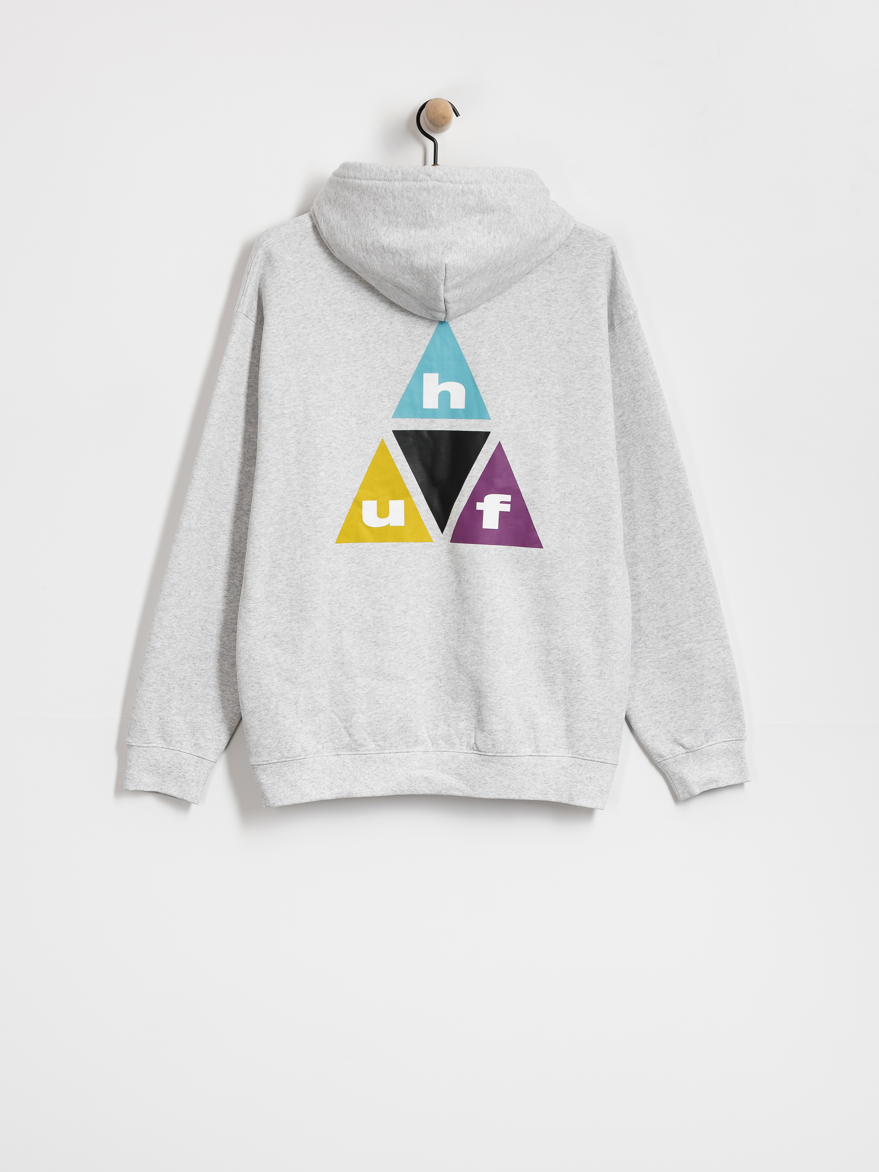 Hanorac cu glugă HUF Prism Tt HD (heather grey)