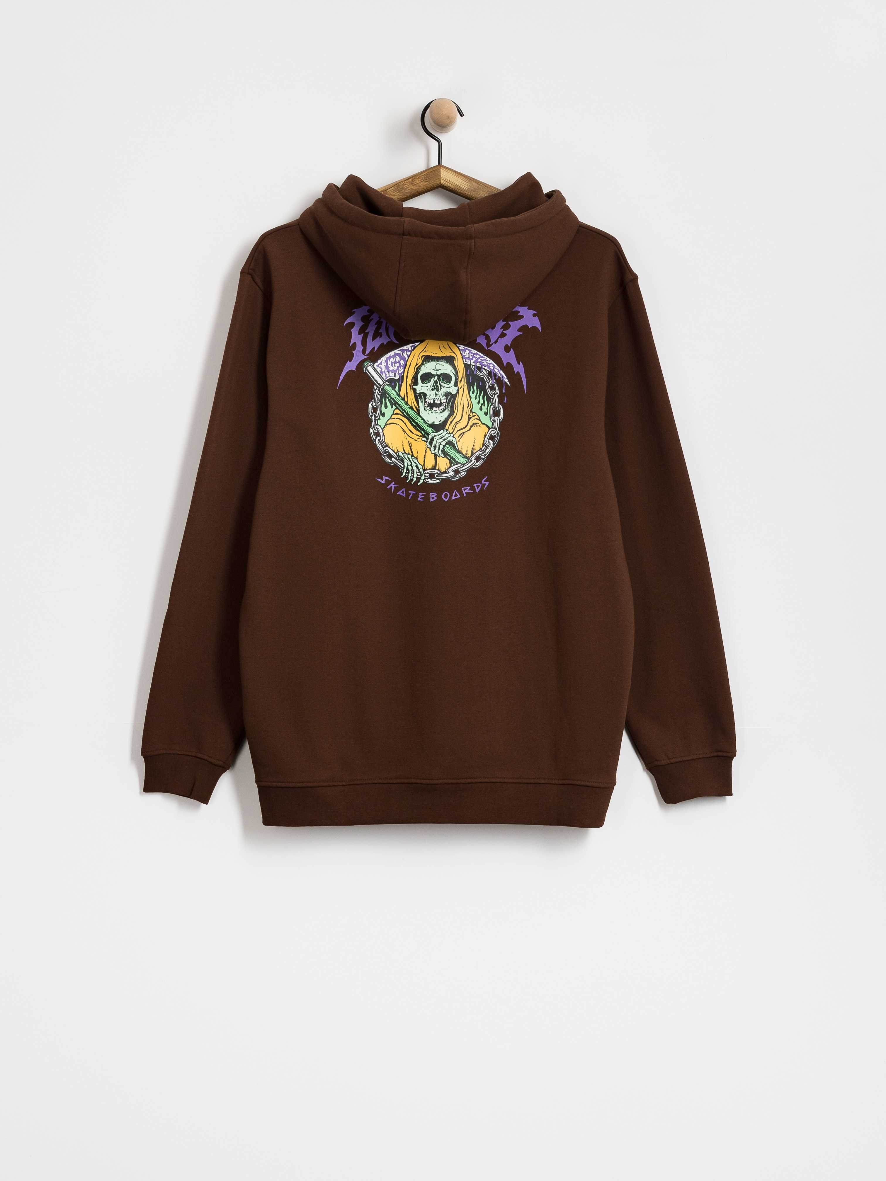 Hanorac cu glugă Santa Cruz Out Of Time HD (coffee)