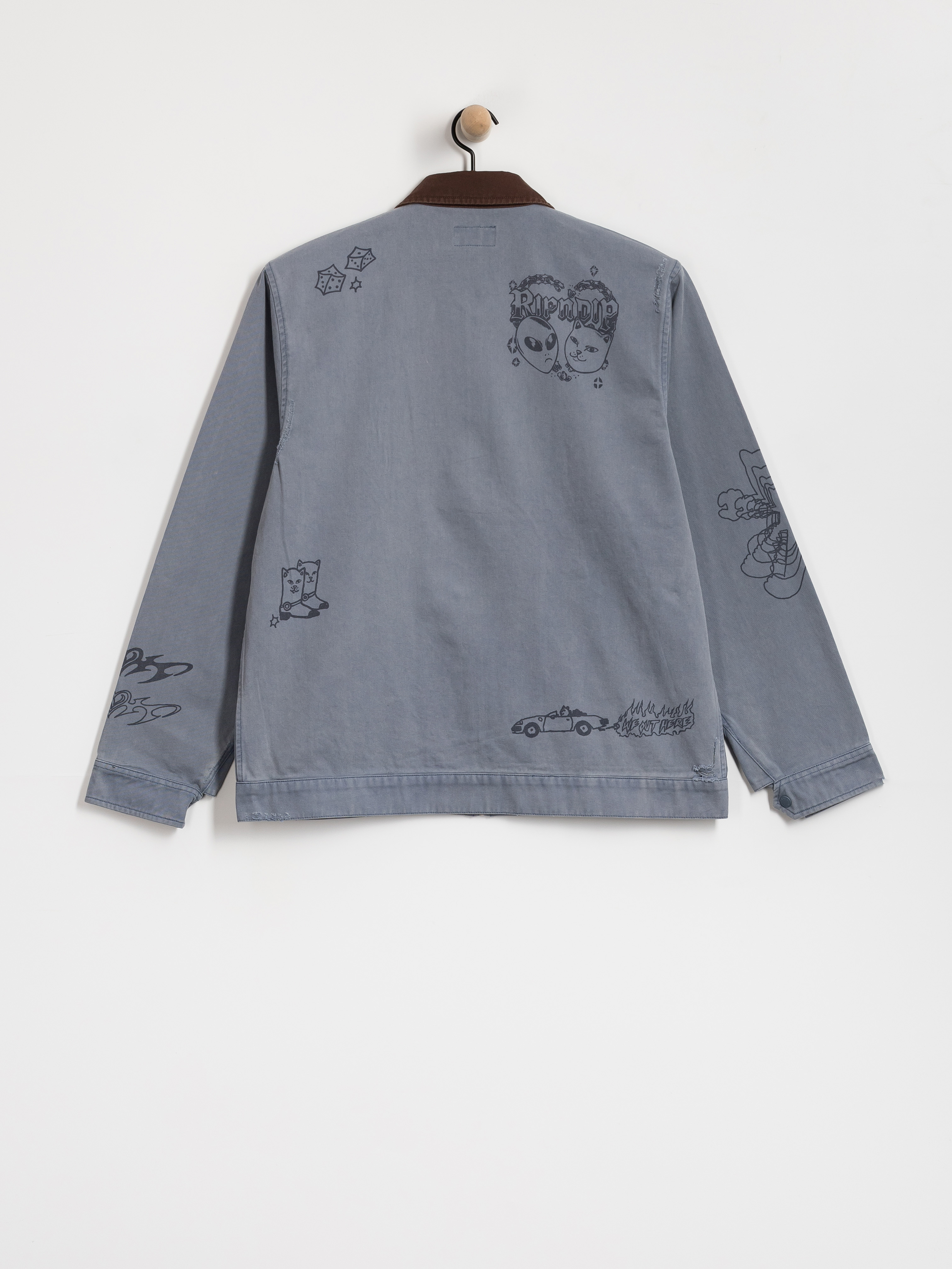Geacă RipNDip Westside Zip Up Work (slate)