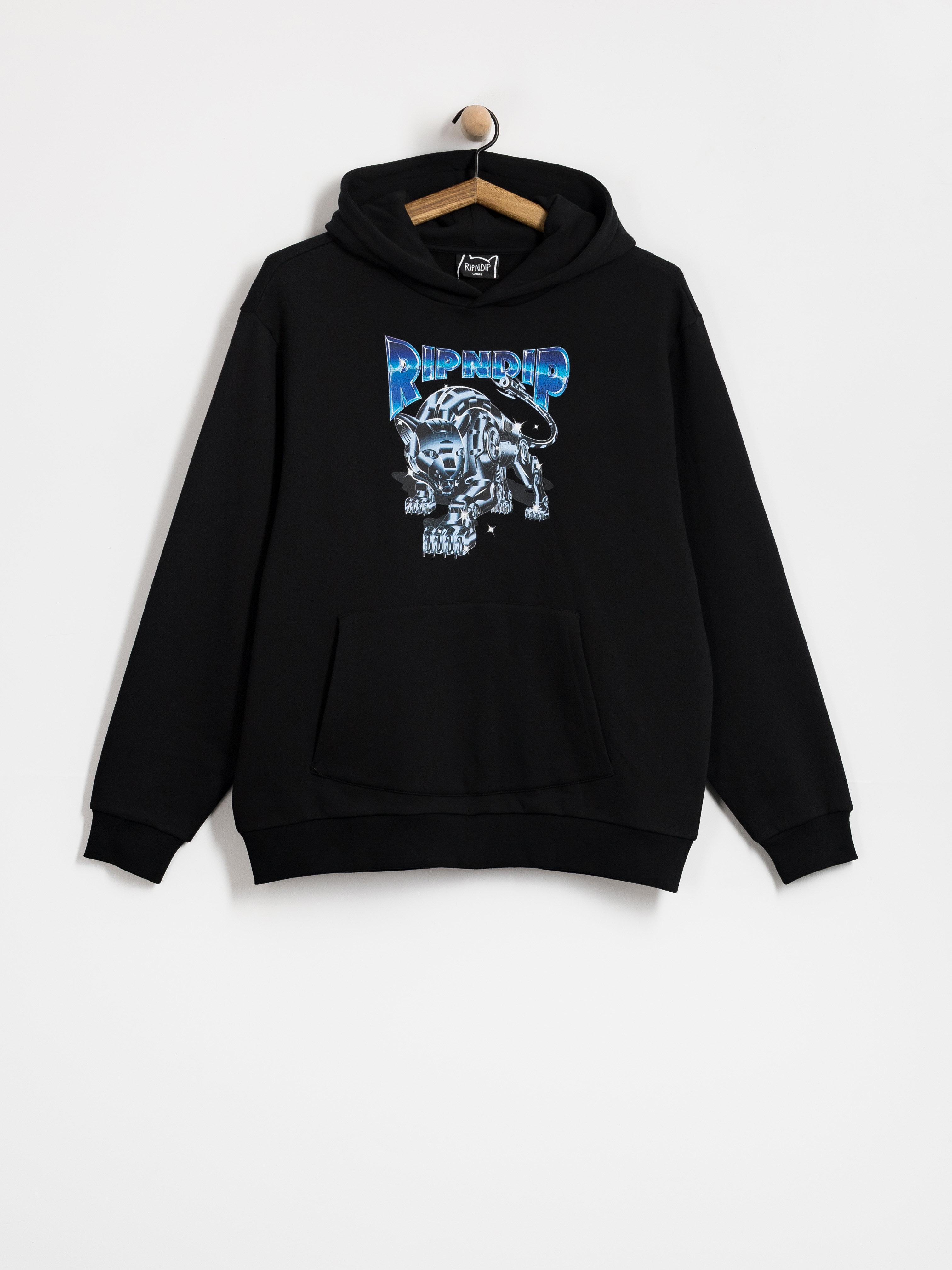 Hanorac cu glugă RipNDip Cyborg HD (black wash)