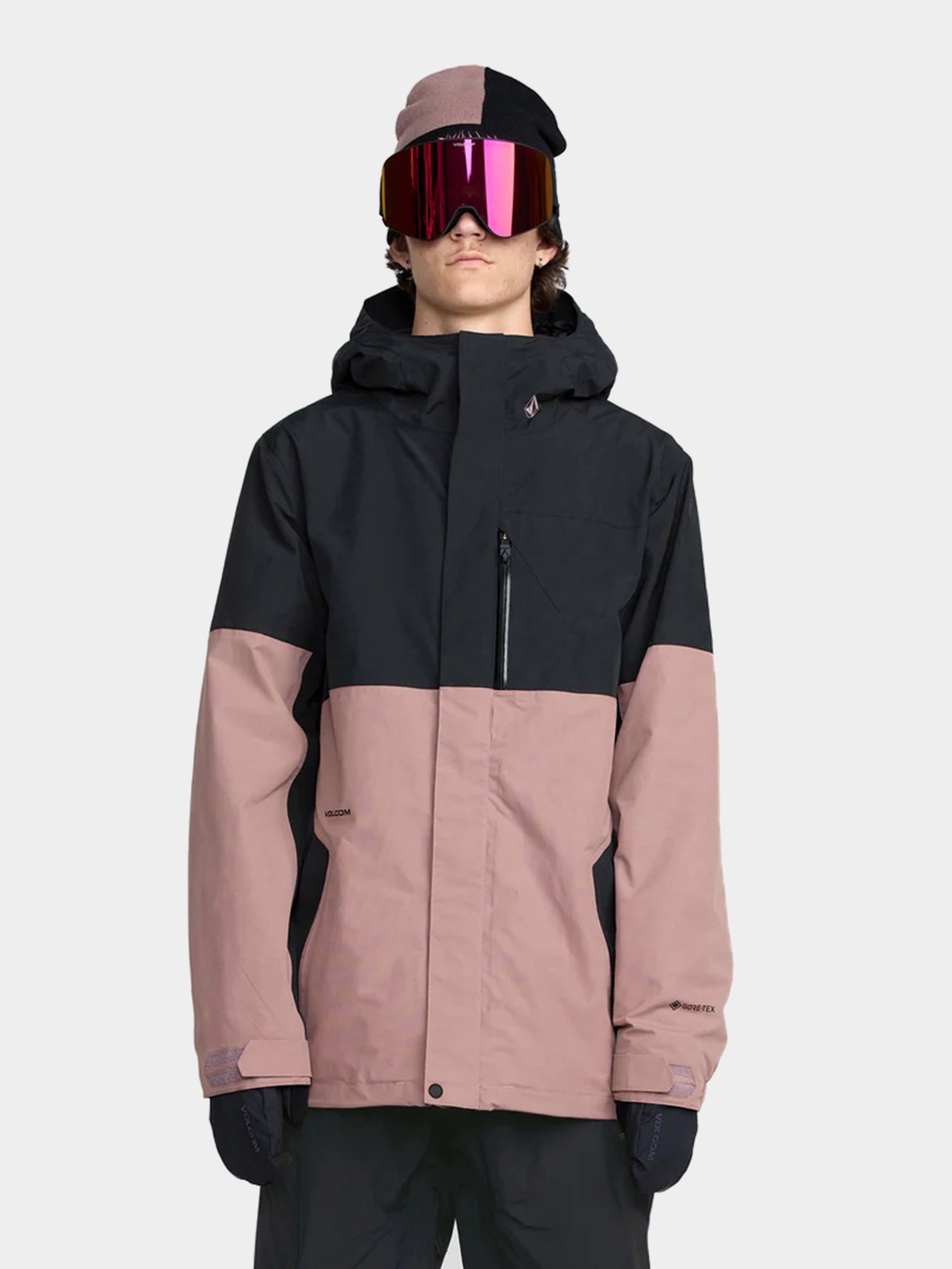 Pentru bărbați Geacă de snowboard Volcom L Gore Tex (mauve)