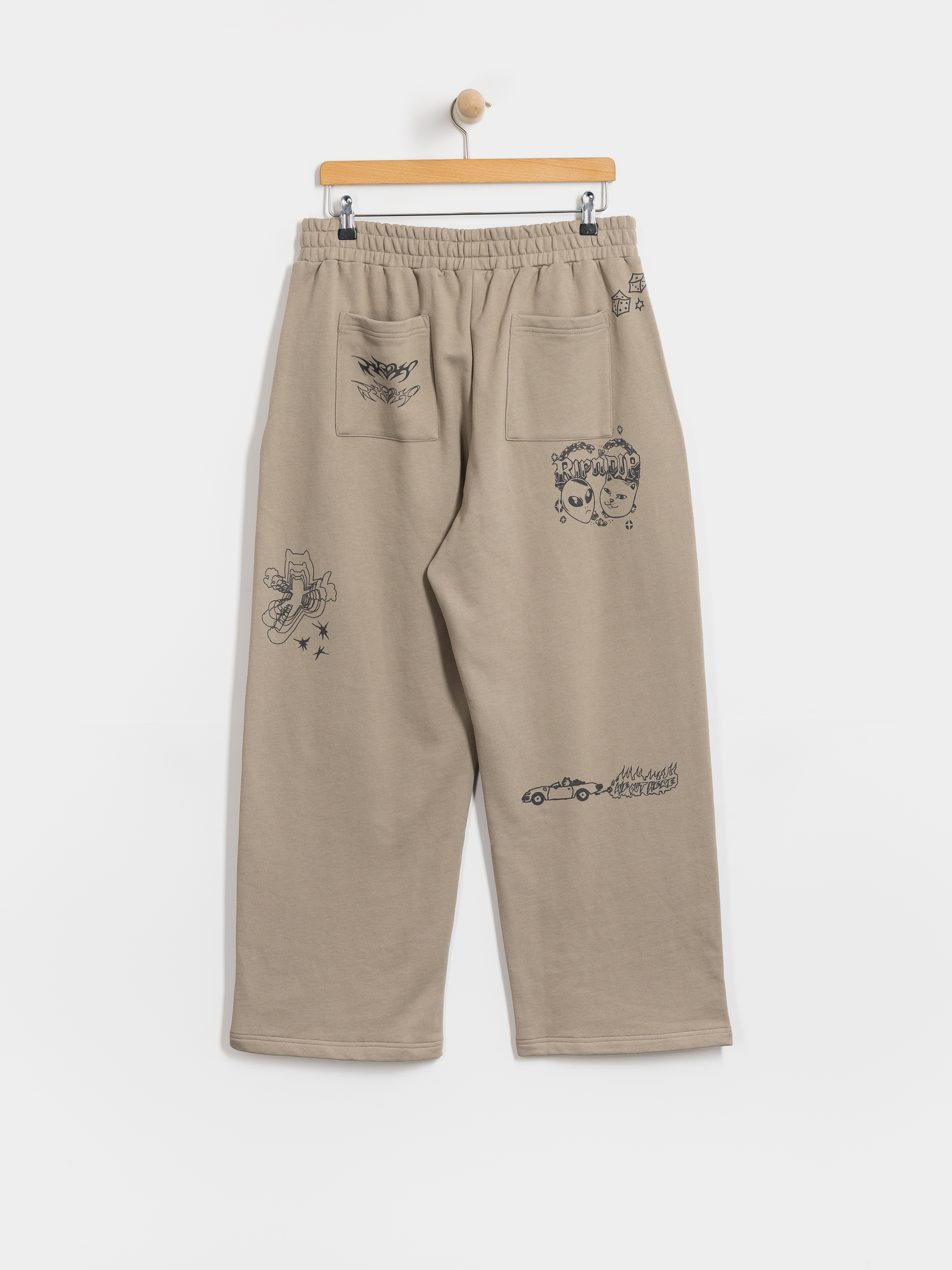 Pantaloni RipNDip Westside Straight Leg (dark sand wash)