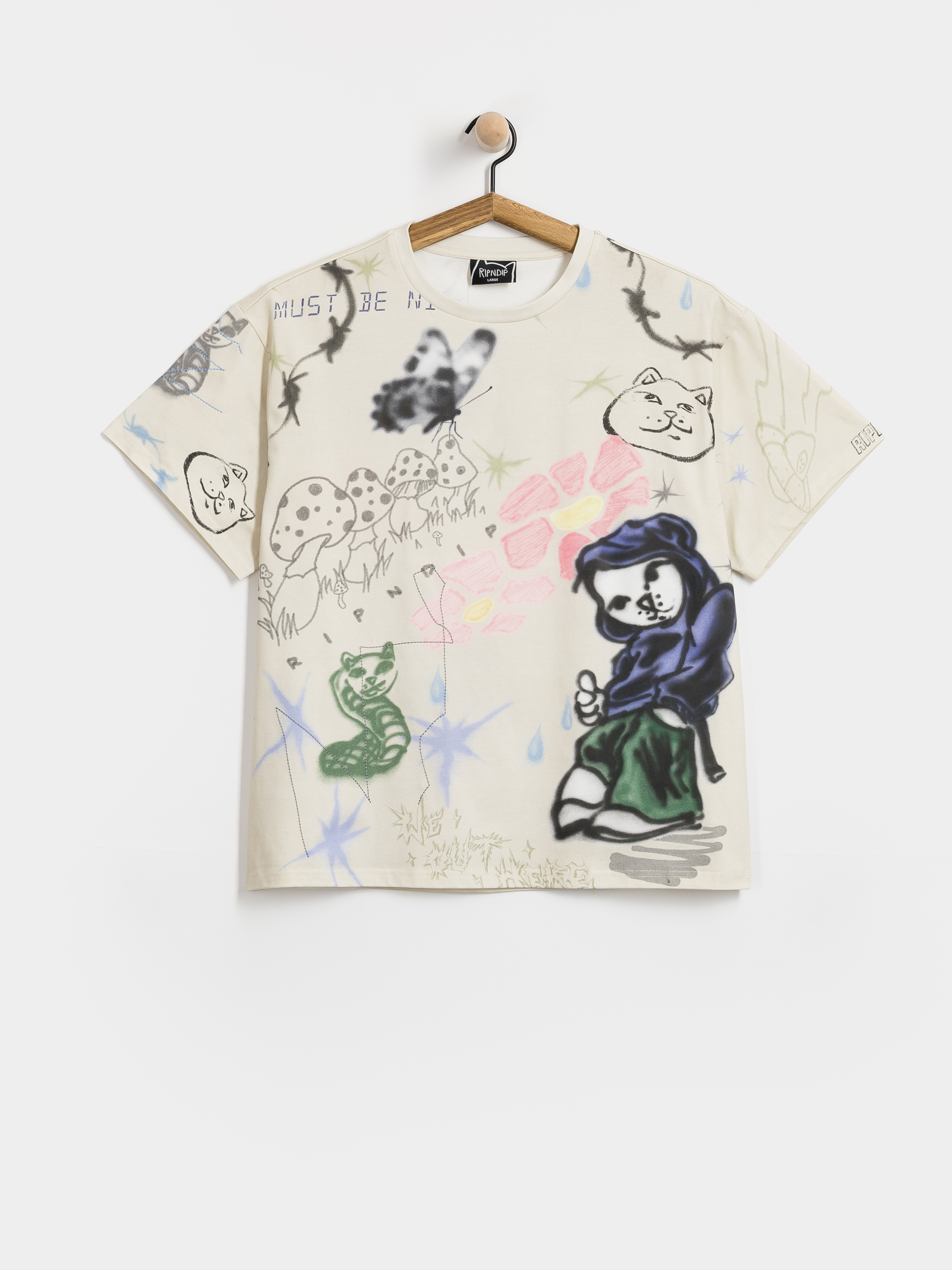 Tricou RipNDip Goosebumps (bone)