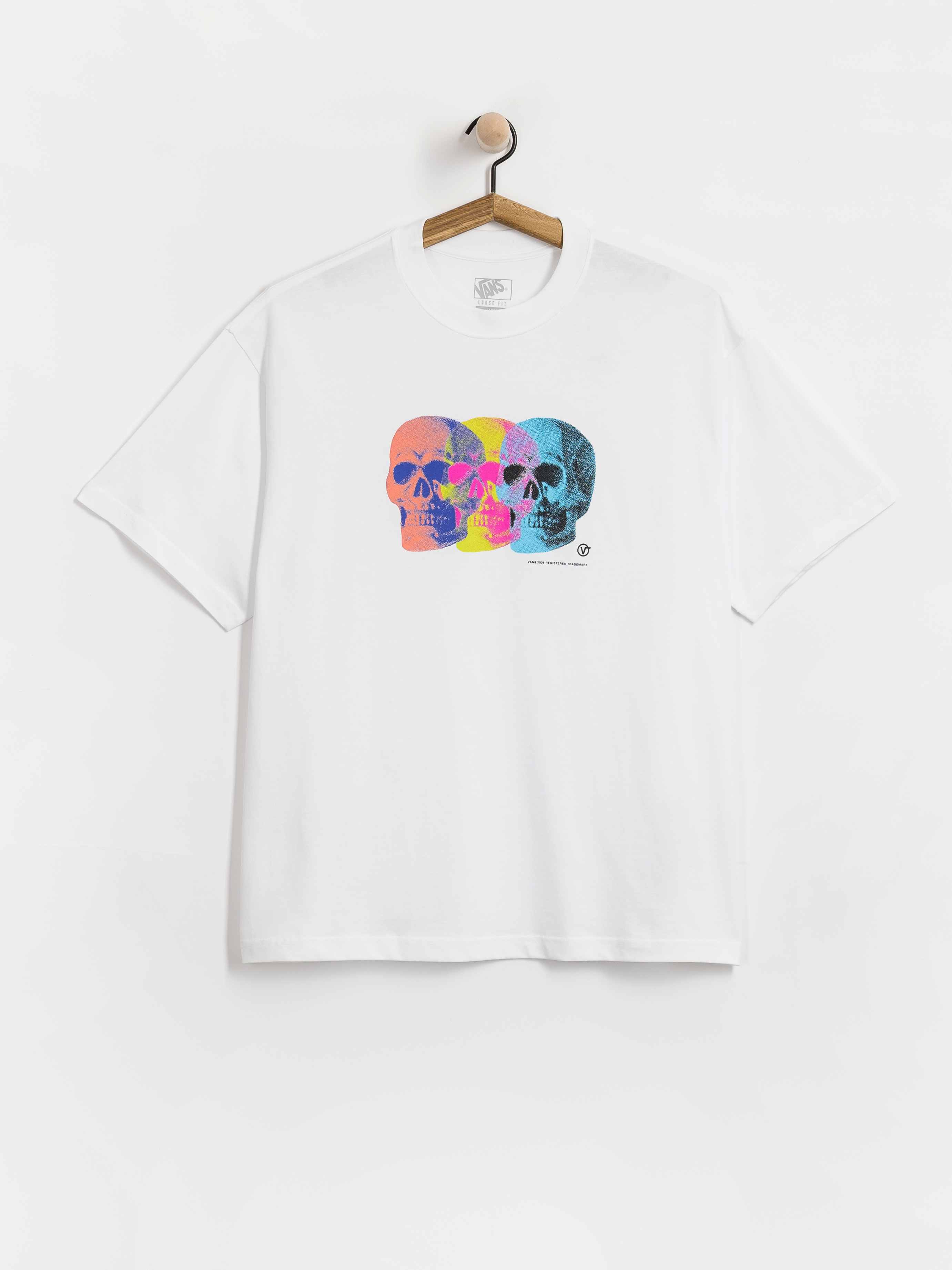 Tricou Vans Bone Head Loose (white)