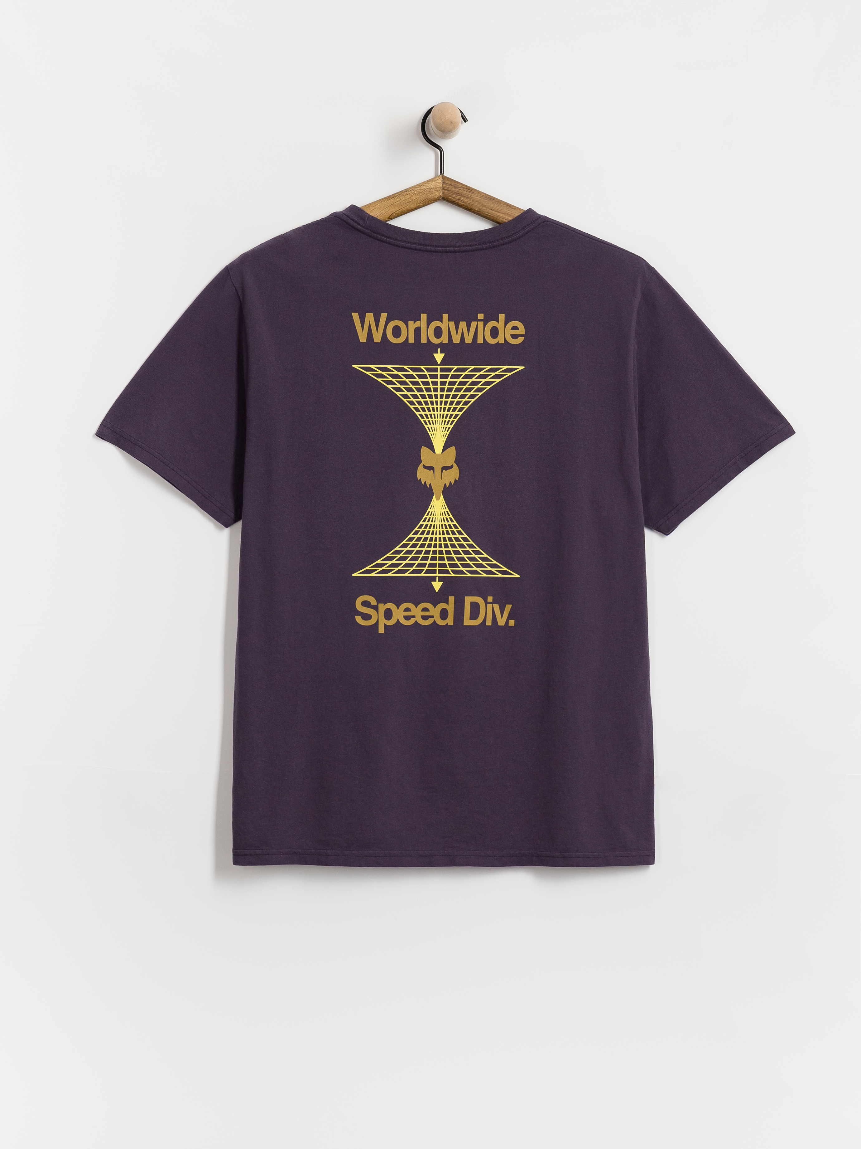 Tricou Fox Image Print 195 (plum purple)