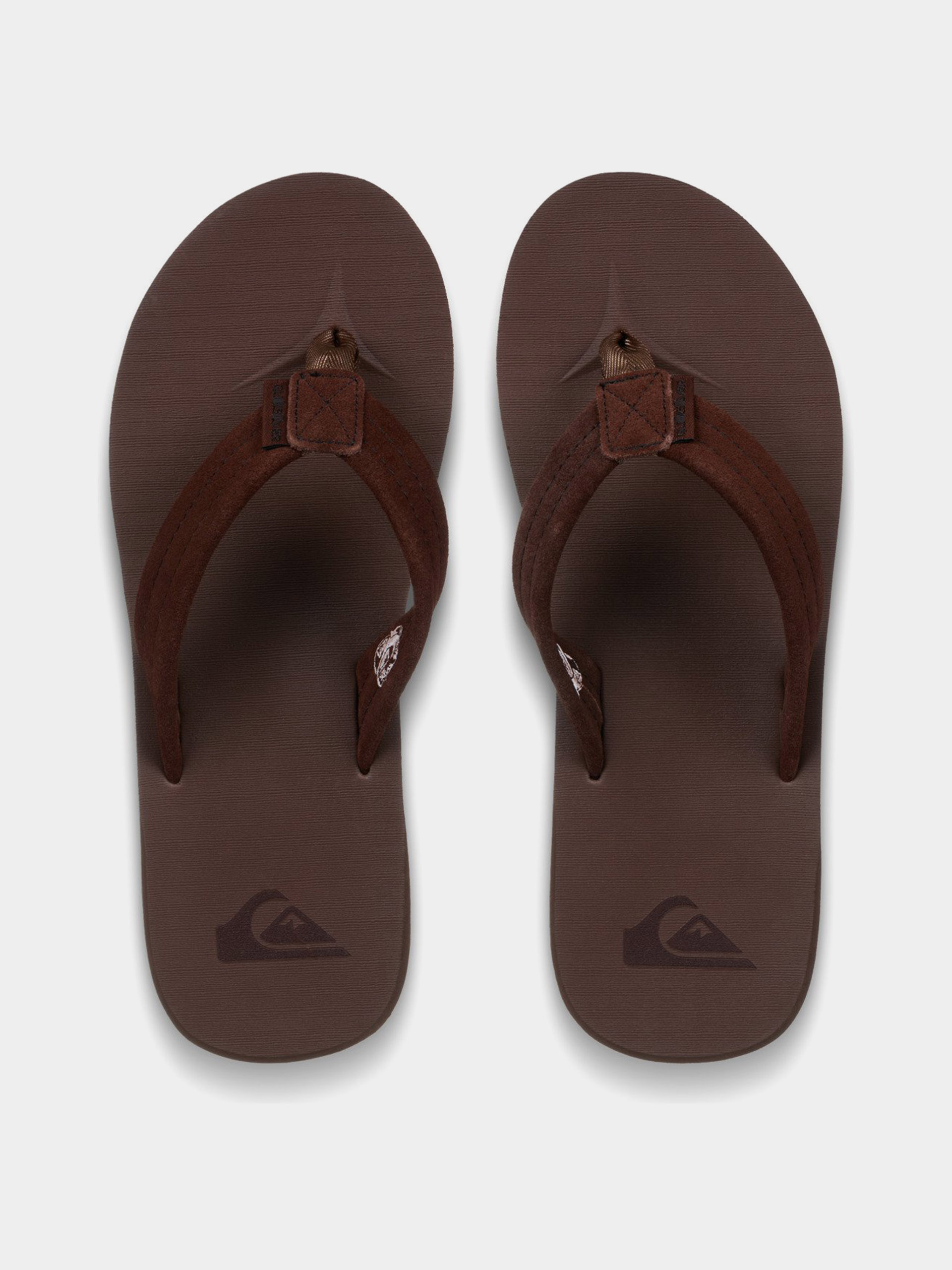 papuci de plajă Quiksilver Carver Suede Recycled (brown)