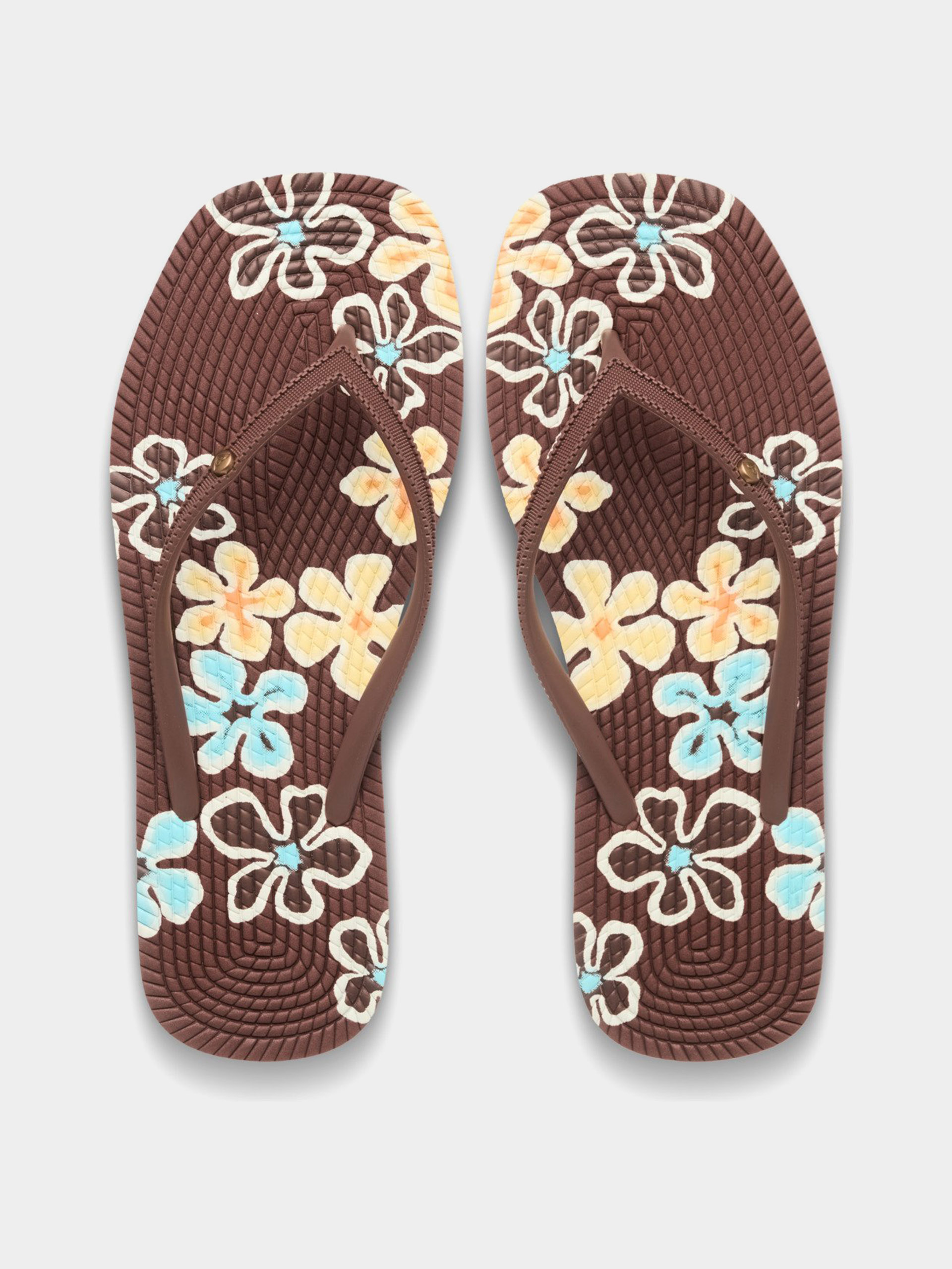 papuci de plajă Roxy Arizona Dreams Wmn (brown/blue)