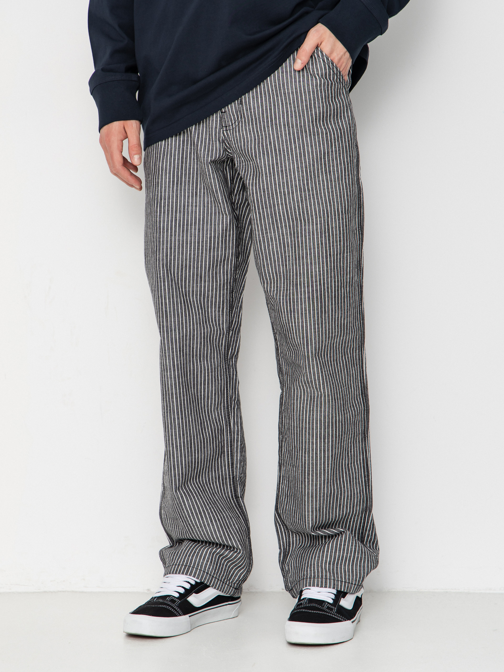 Pantaloni Vans Chore Loose Stripe Denim (black/white)