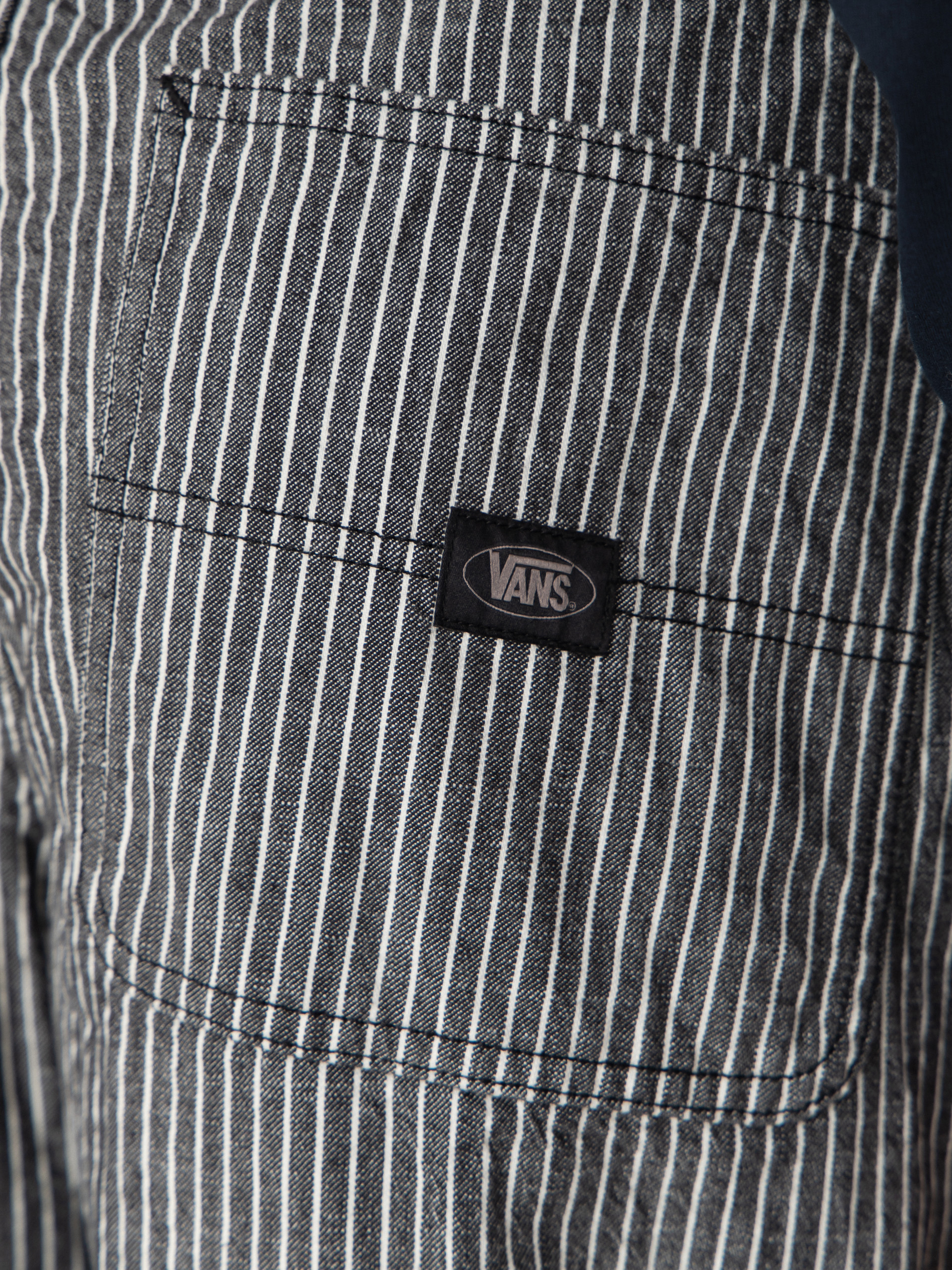 Pantaloni Vans Chore Loose Stripe Denim (black/white)