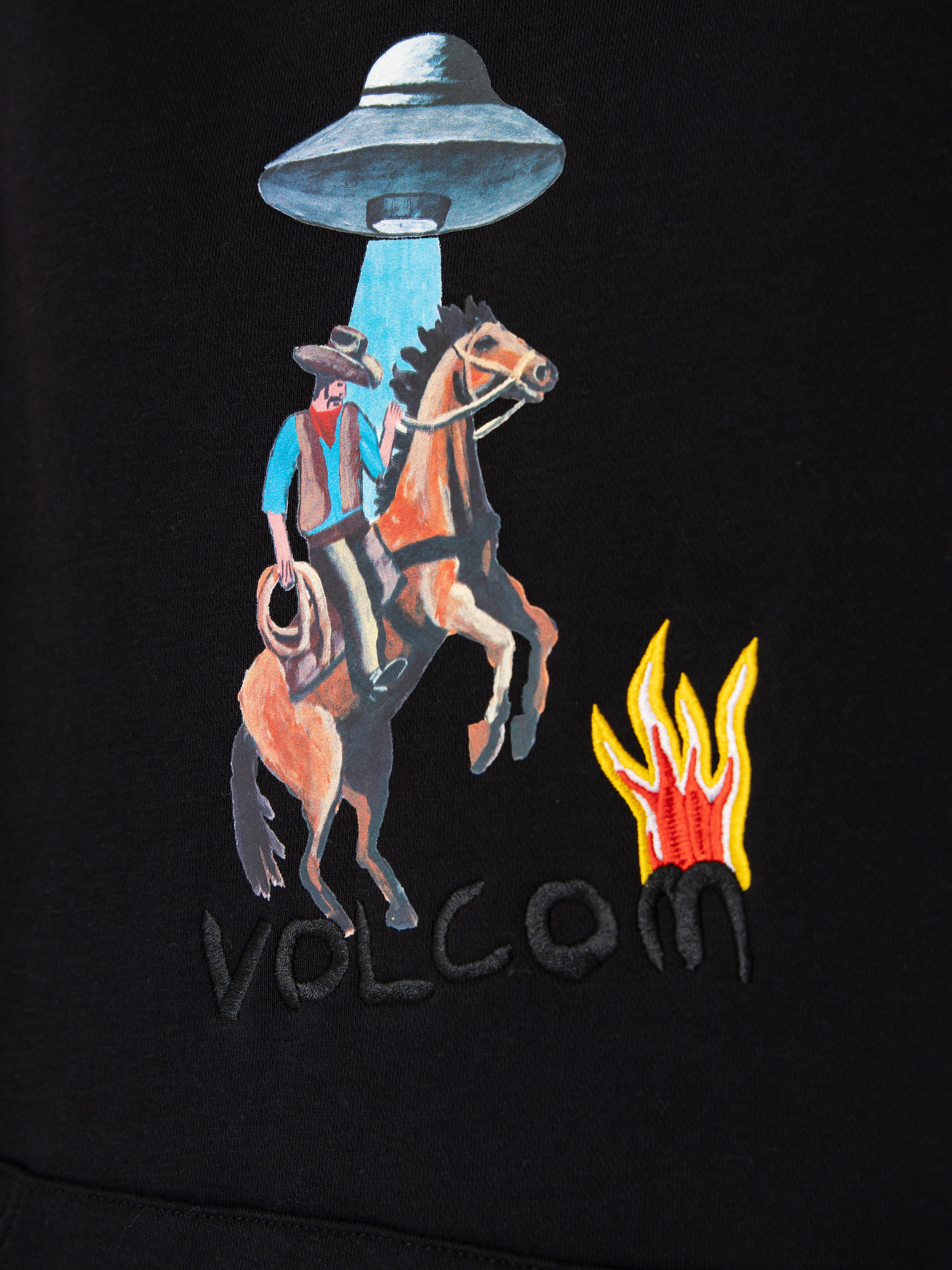 Hanorac cu glugă Volcom Fa Mickey Mason 2 HD (black)