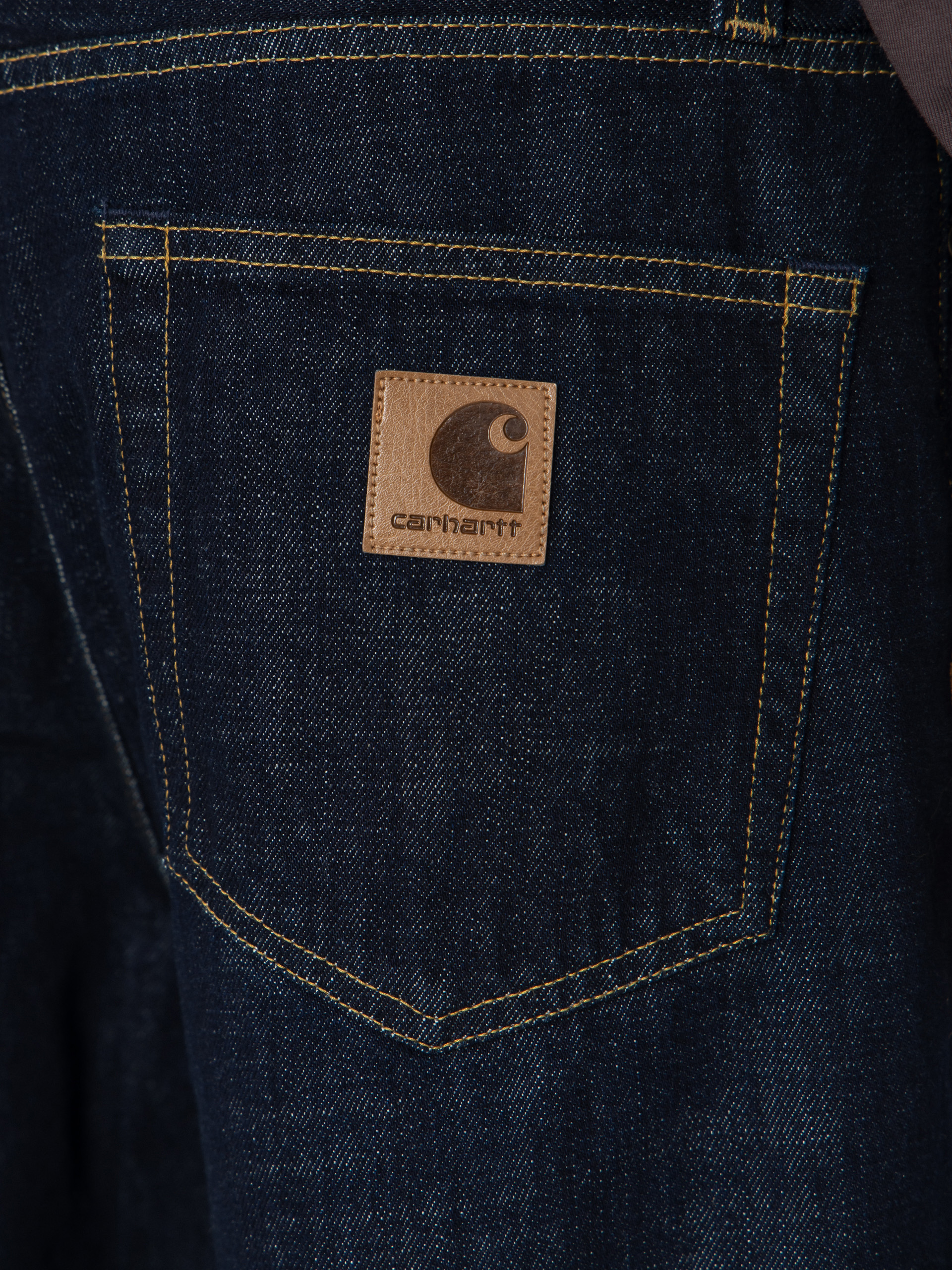 Pantaloni Carhartt WIP Aaron (blue rinsed)