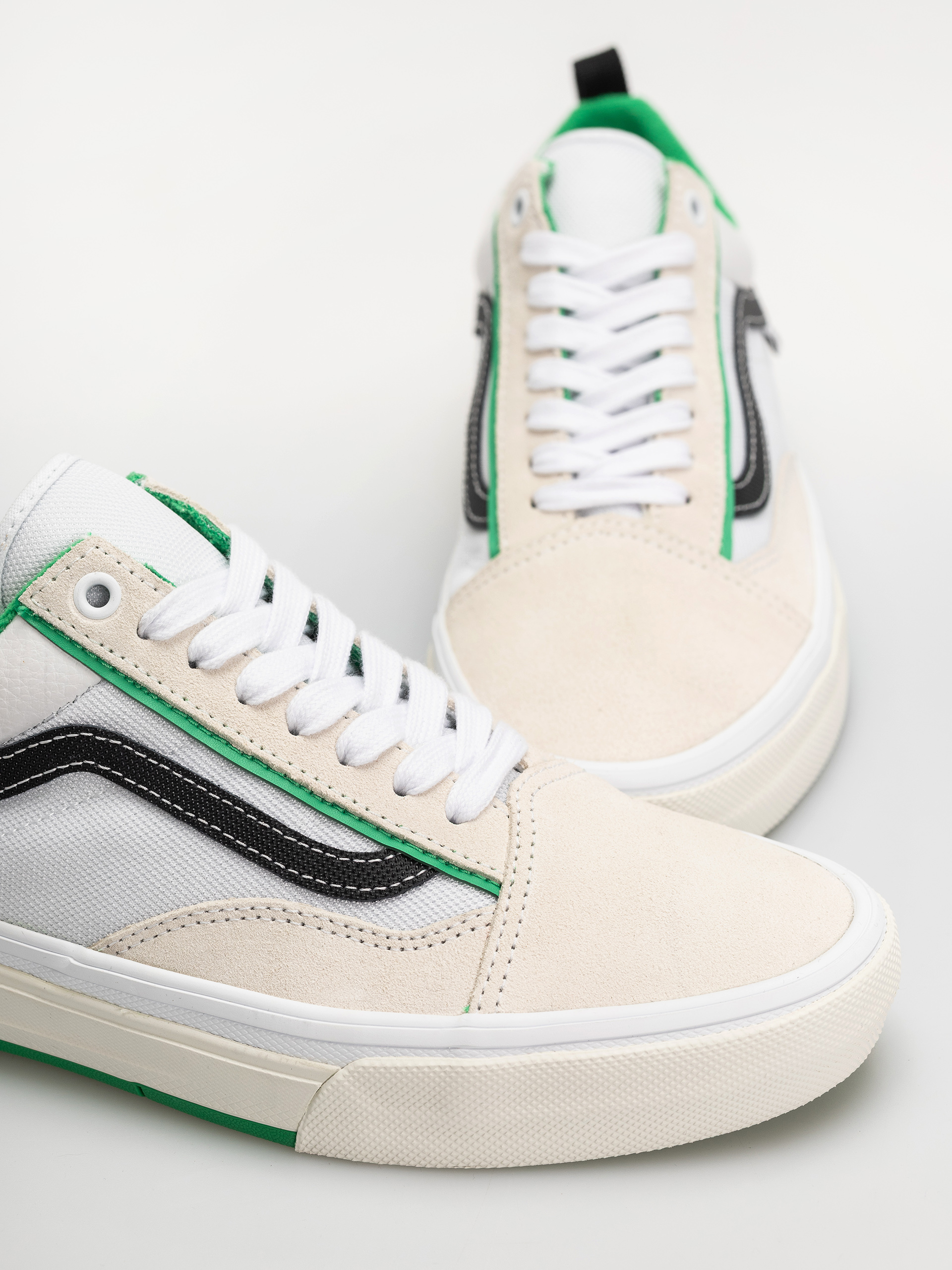 Pantofi Vans Skate Old Skool Wafflecup (white/green)