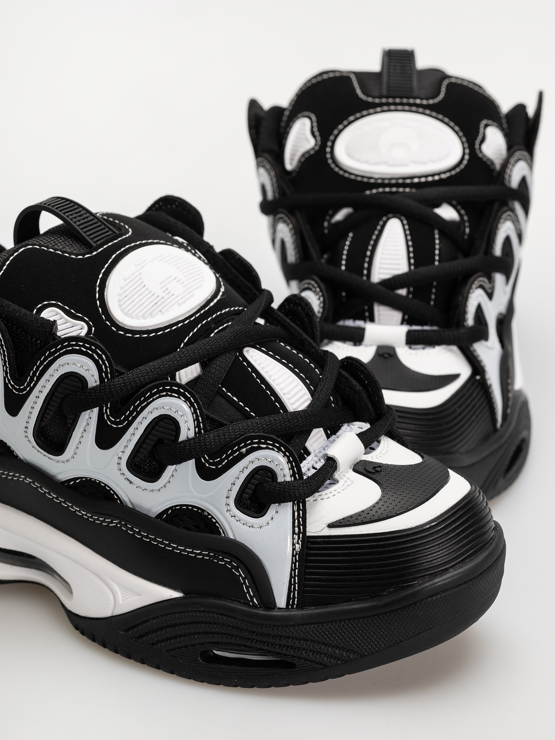 Pantofi Osiris D3 2001 (black/white/red)